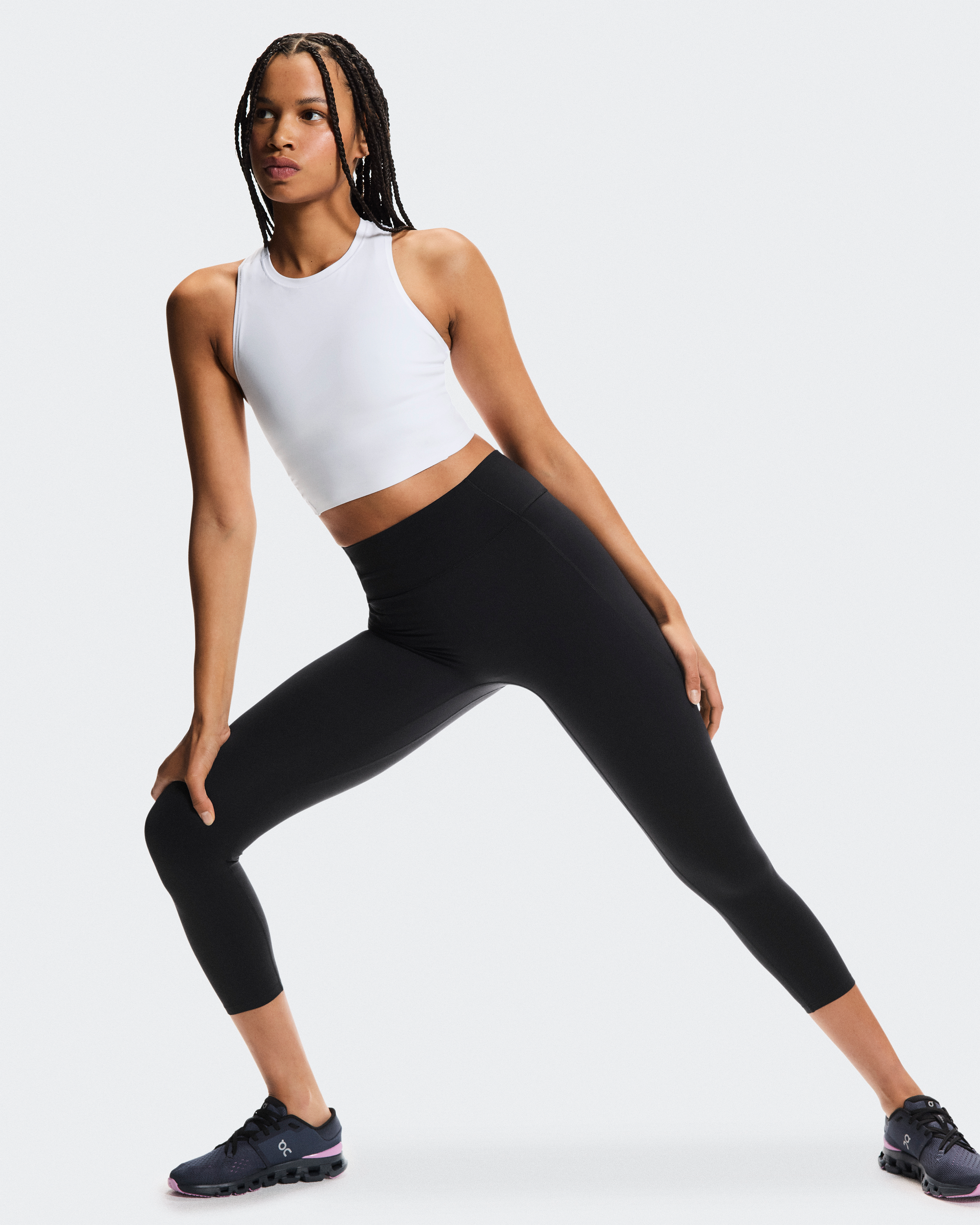 Studio Tights 7/8نحيف / أسود / L