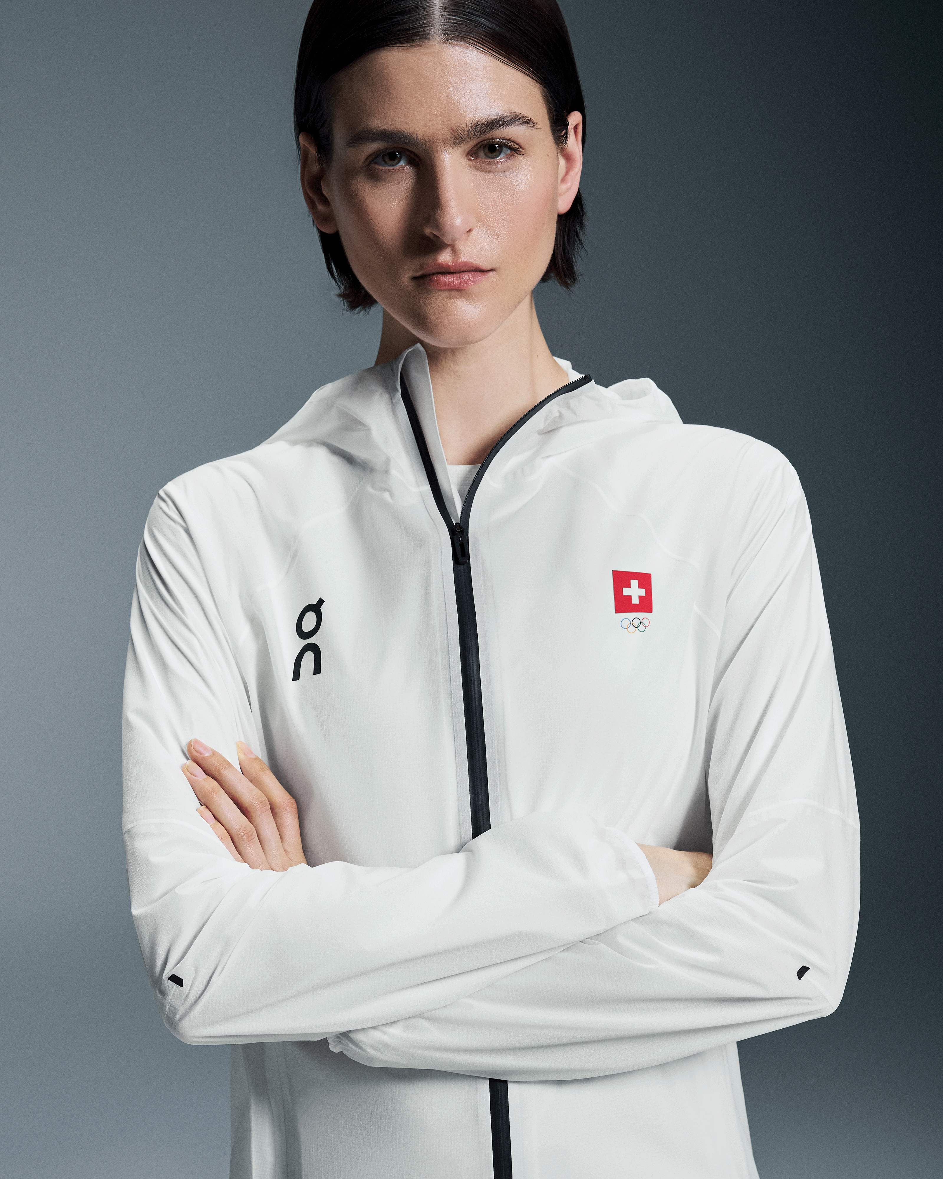 On Swiss Olympic Ultra Jacket Undyed-White Women Jackets