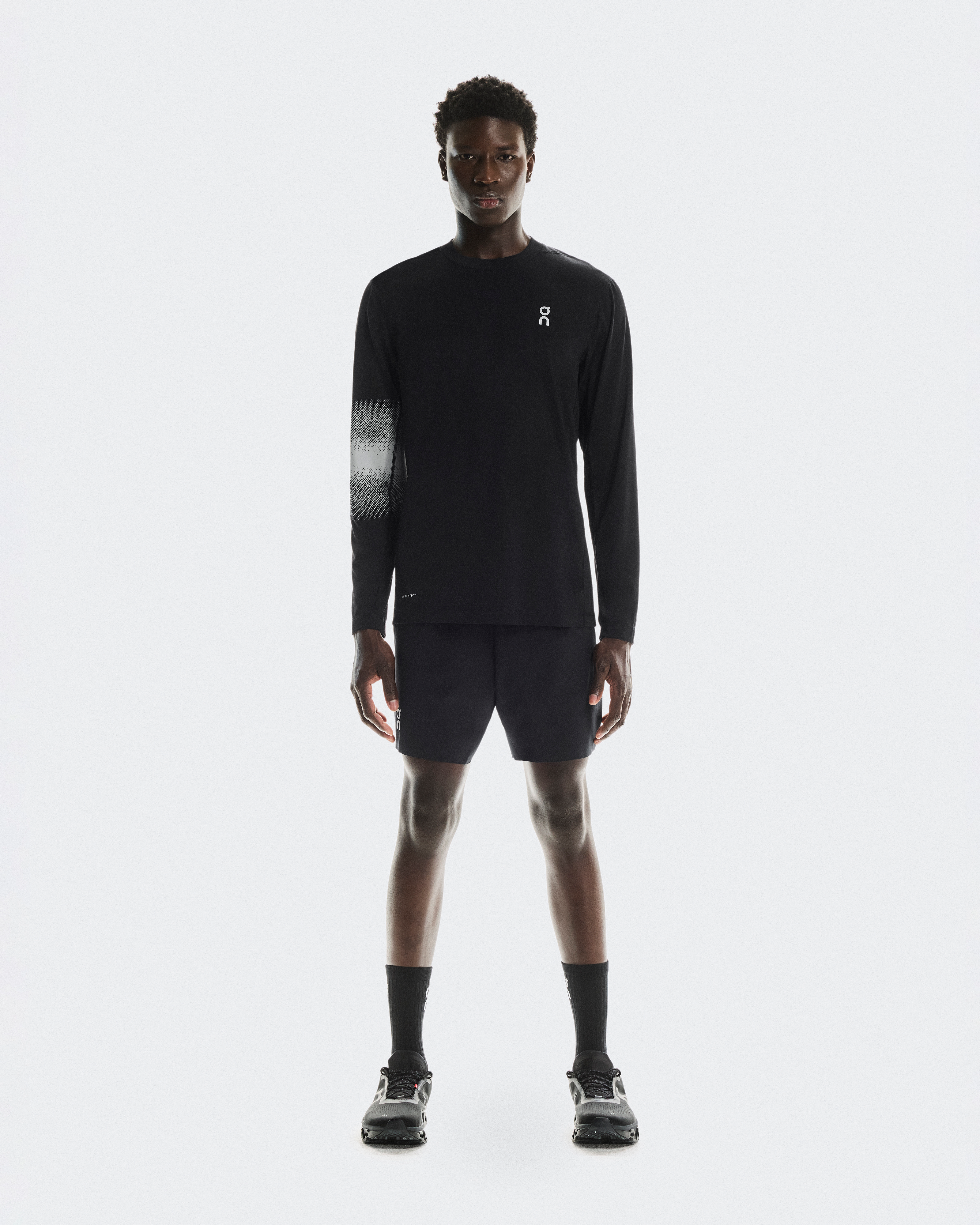 On Train Long-T Graphic, Black, Men