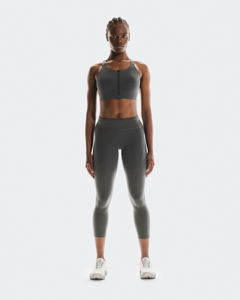 On Women's Performance Tights 7/8 in Eclipse, Size: XS, Polyamide Mesh