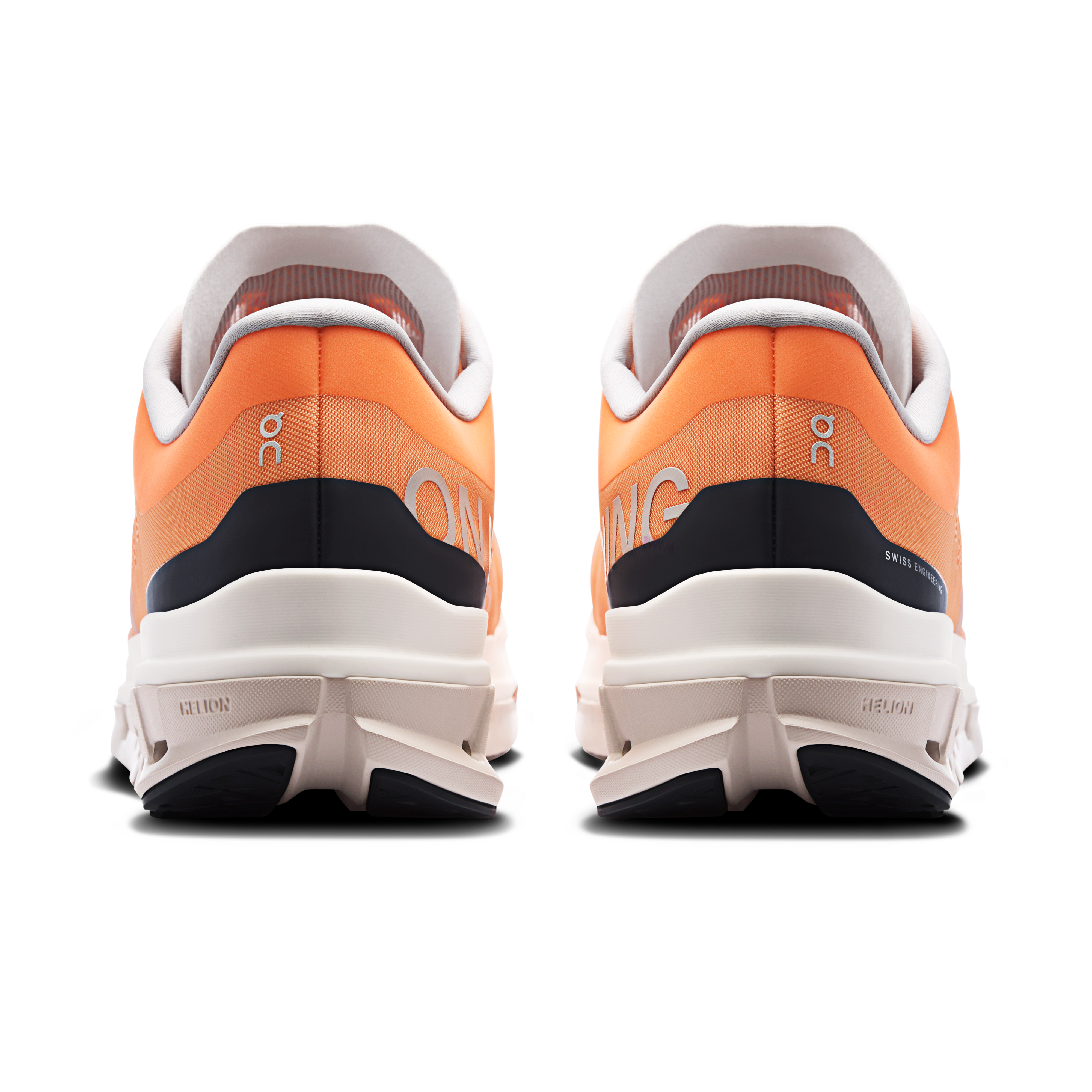 On Cloudflow 5 Tangerine & Silver Men Road running Shoes