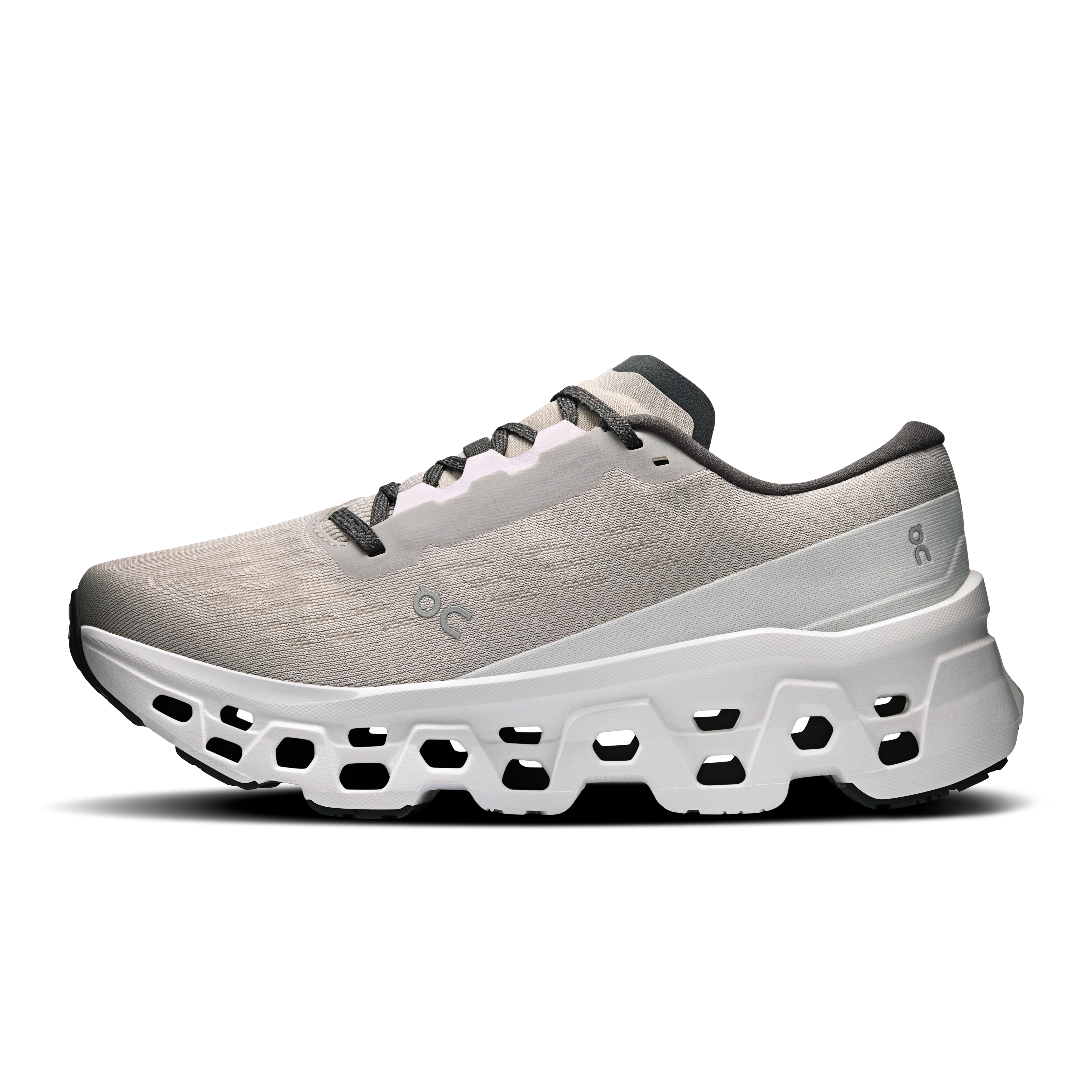 On Cloudmonster 3 Truffle & Ivory Femme Running sur route Chaussures