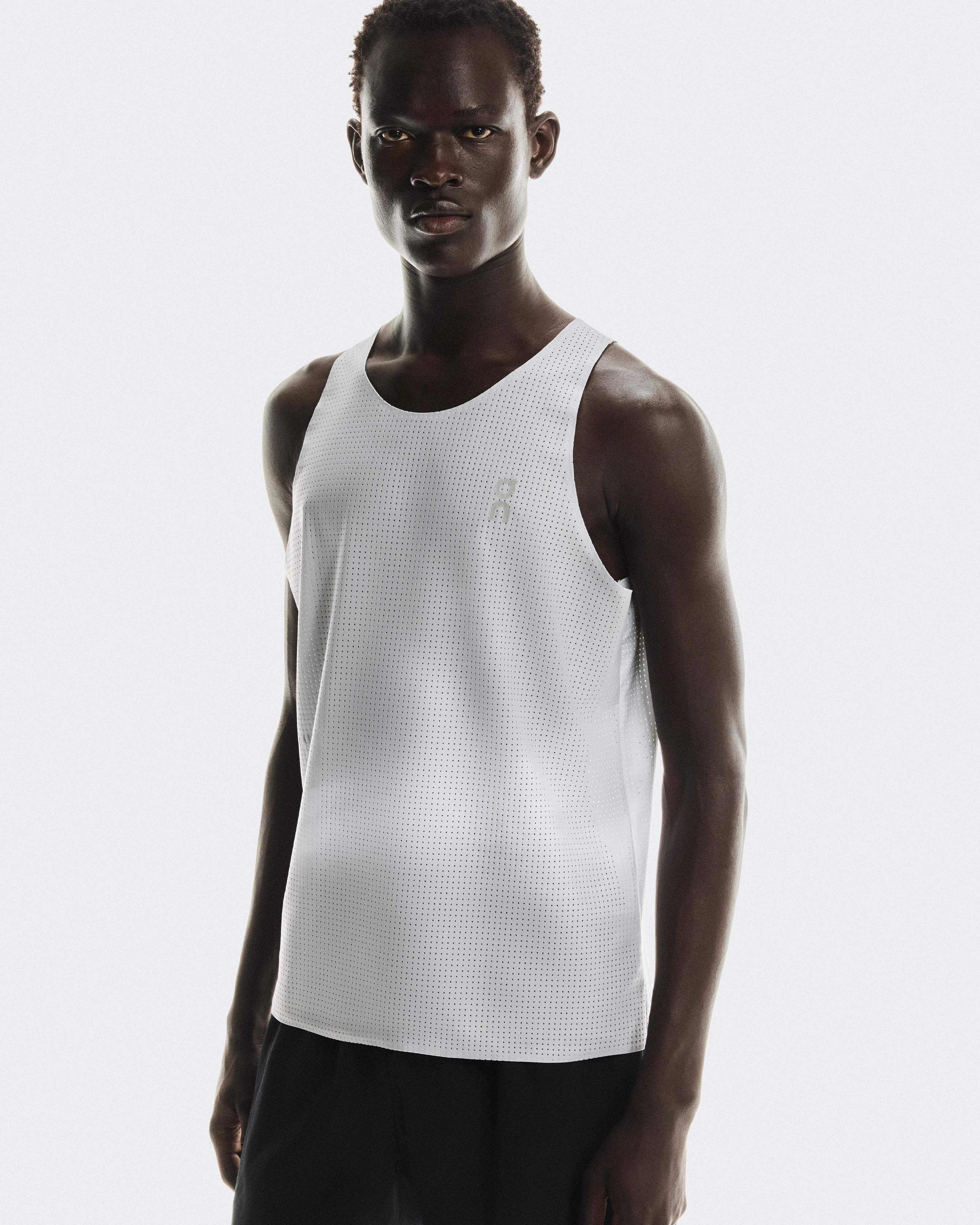 On Pace Tank Glacier & White Men Tops and t-shirts