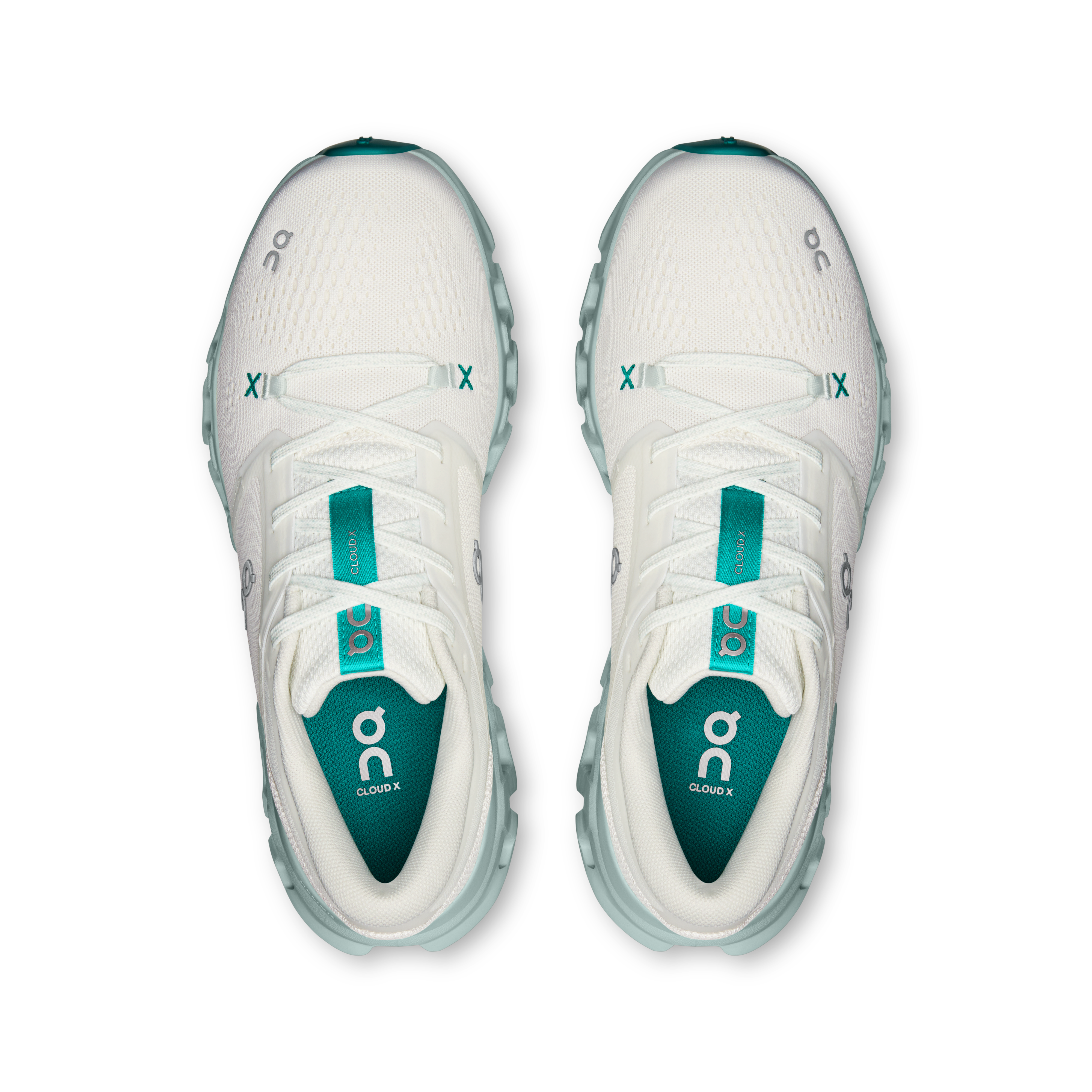 On Cloud X 5 Ivory & Surf Women Active life Shoes