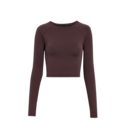 Movement Long-T Crop Long-Sleeve Shirt in Mulberry