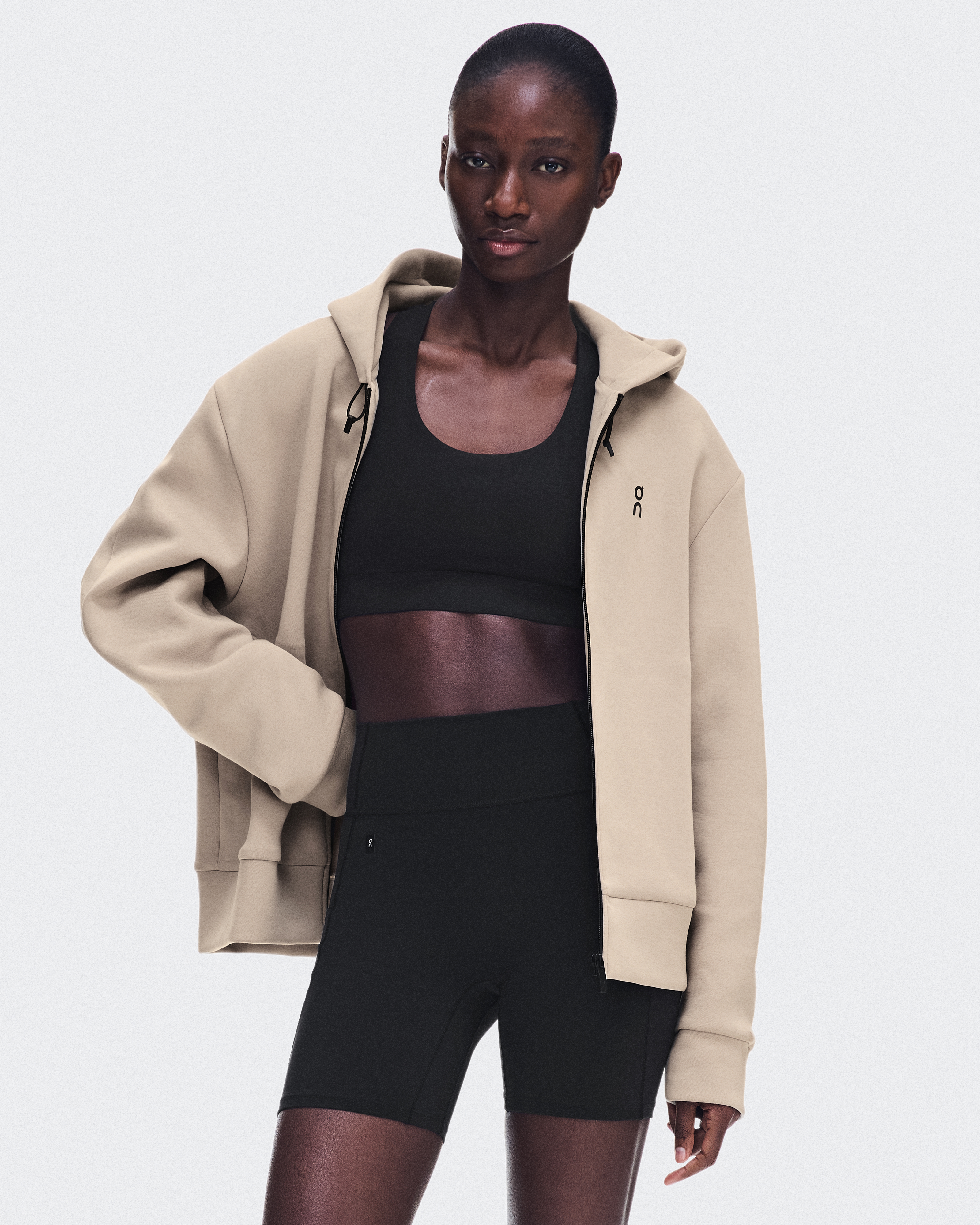 Women's Focus Tech Zip Hoodie | Beige | On United States