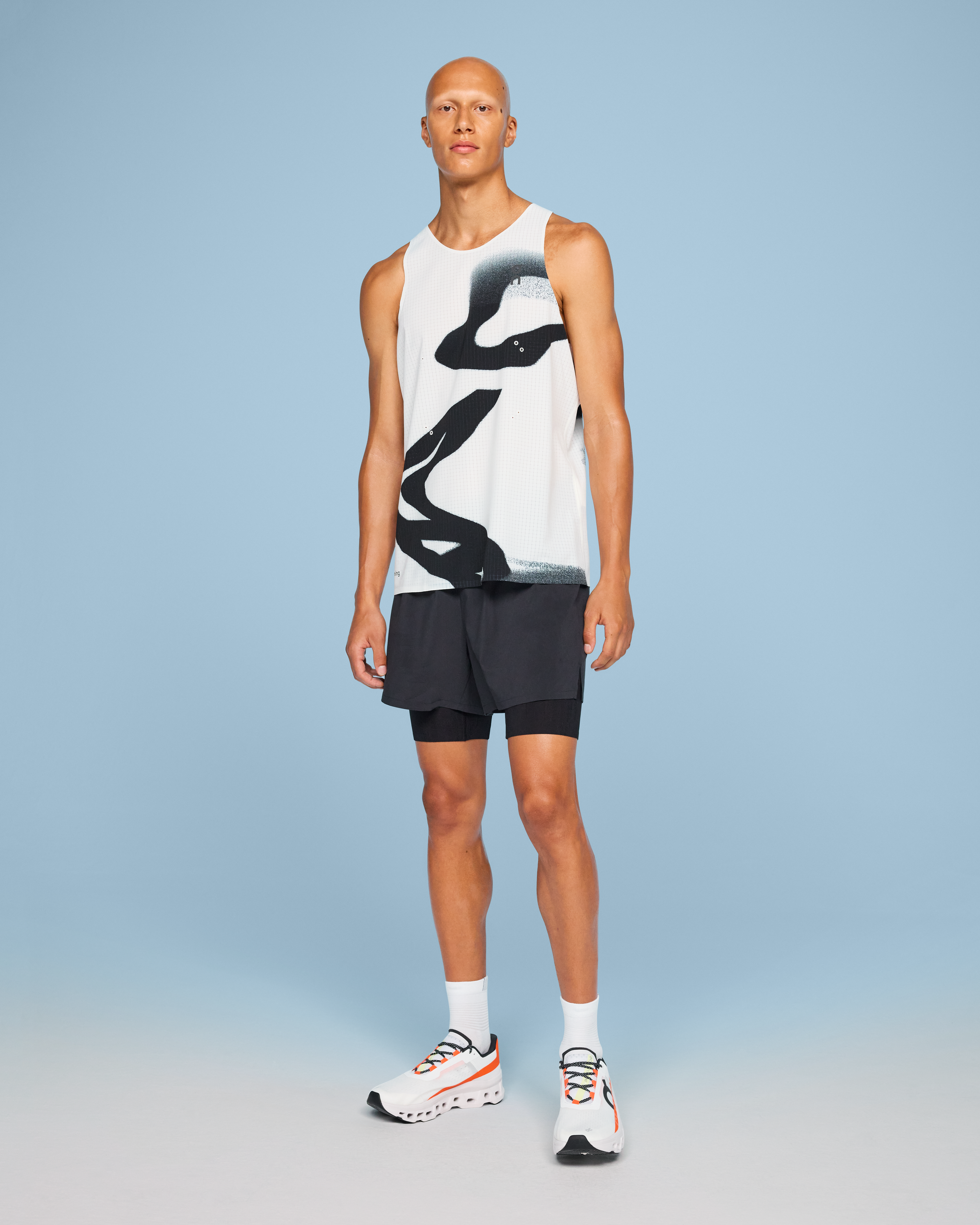 Onyx/White Form Razorback Tank – Pace Active