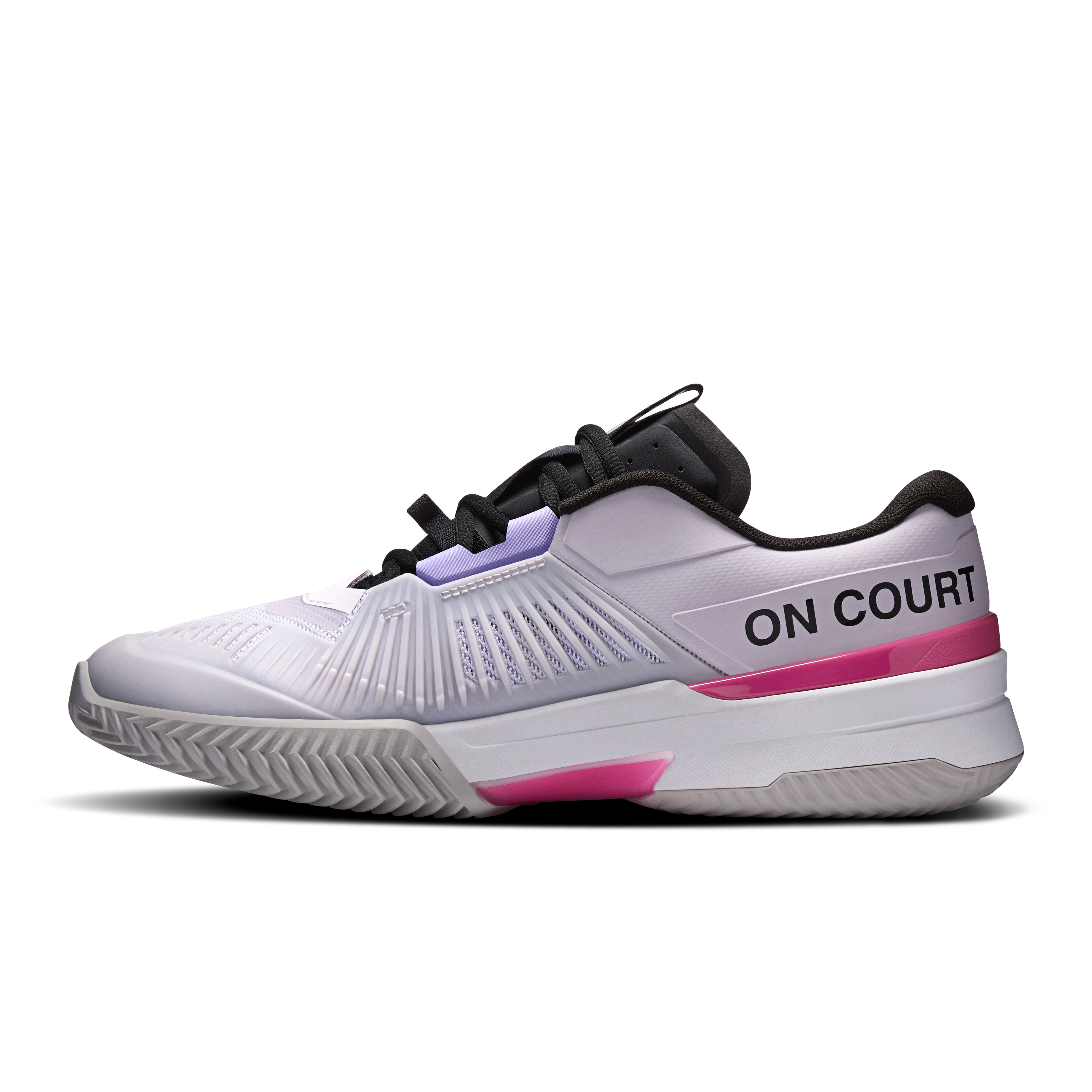 On THE ROGER Pro Fire Clay Thistle & Pink Men Tennis Shoes