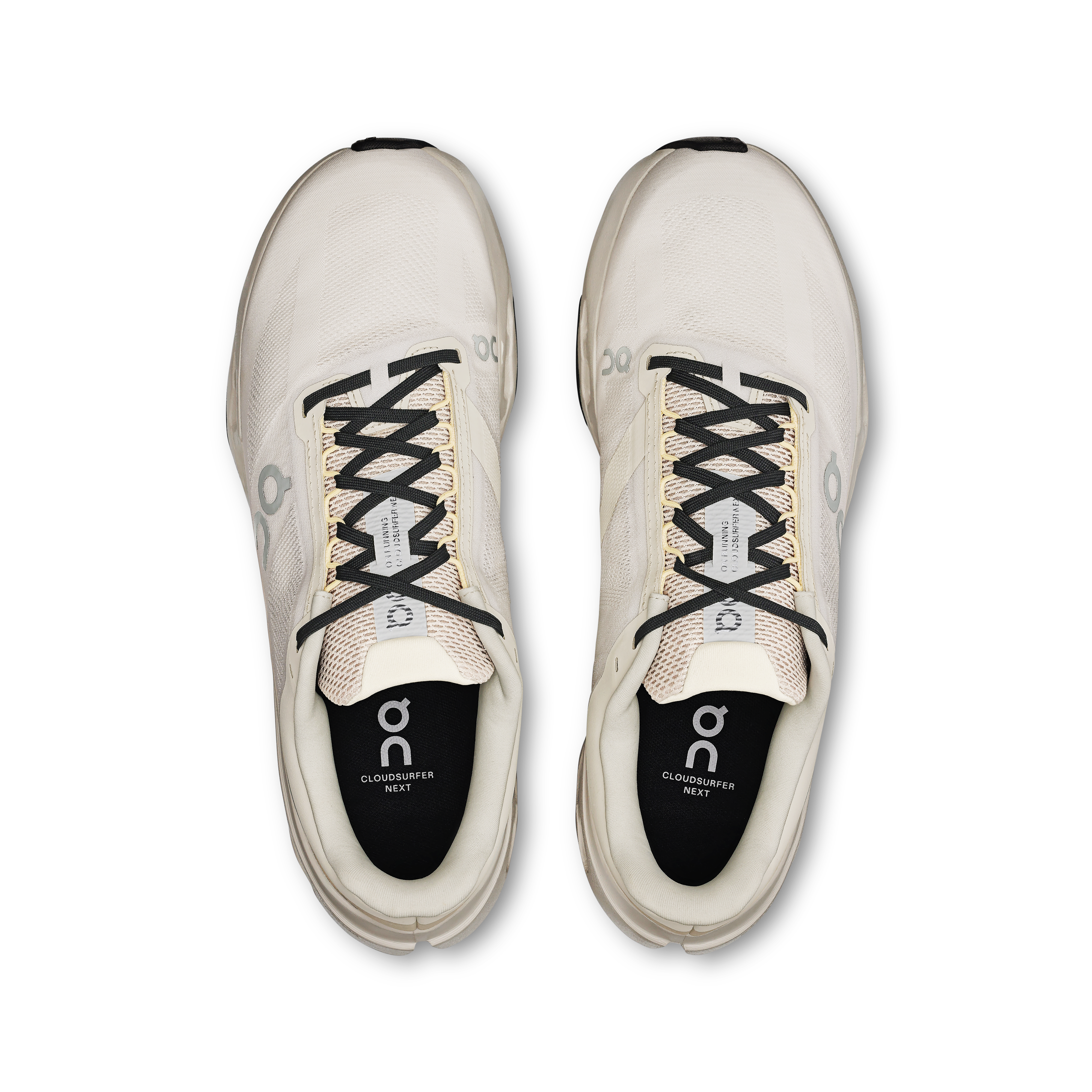 On Cloudsurfer Next Ivory & Silver Herren Strassenlauf Schuhe
