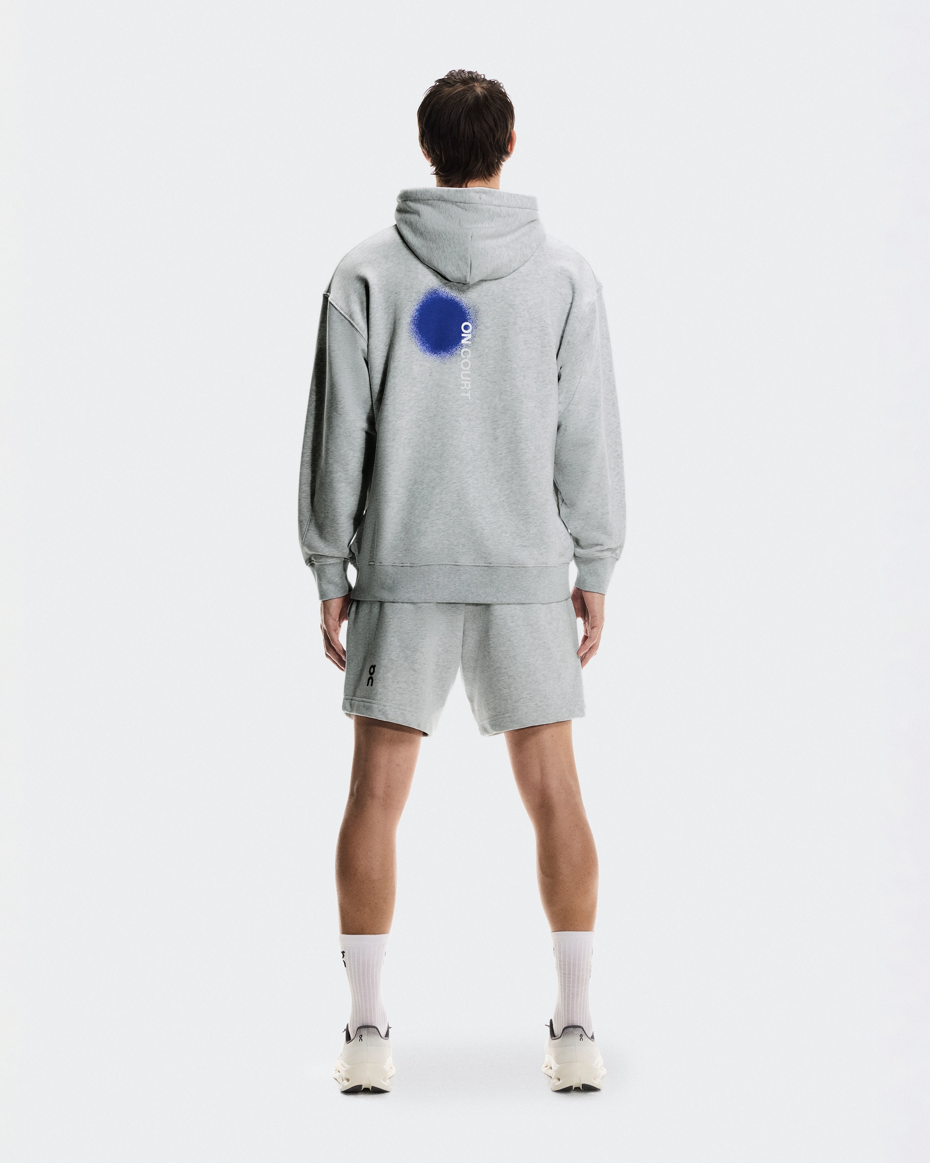 On Club Hoodie Smash Grey Heather Homme Sweats à capuche et sweats