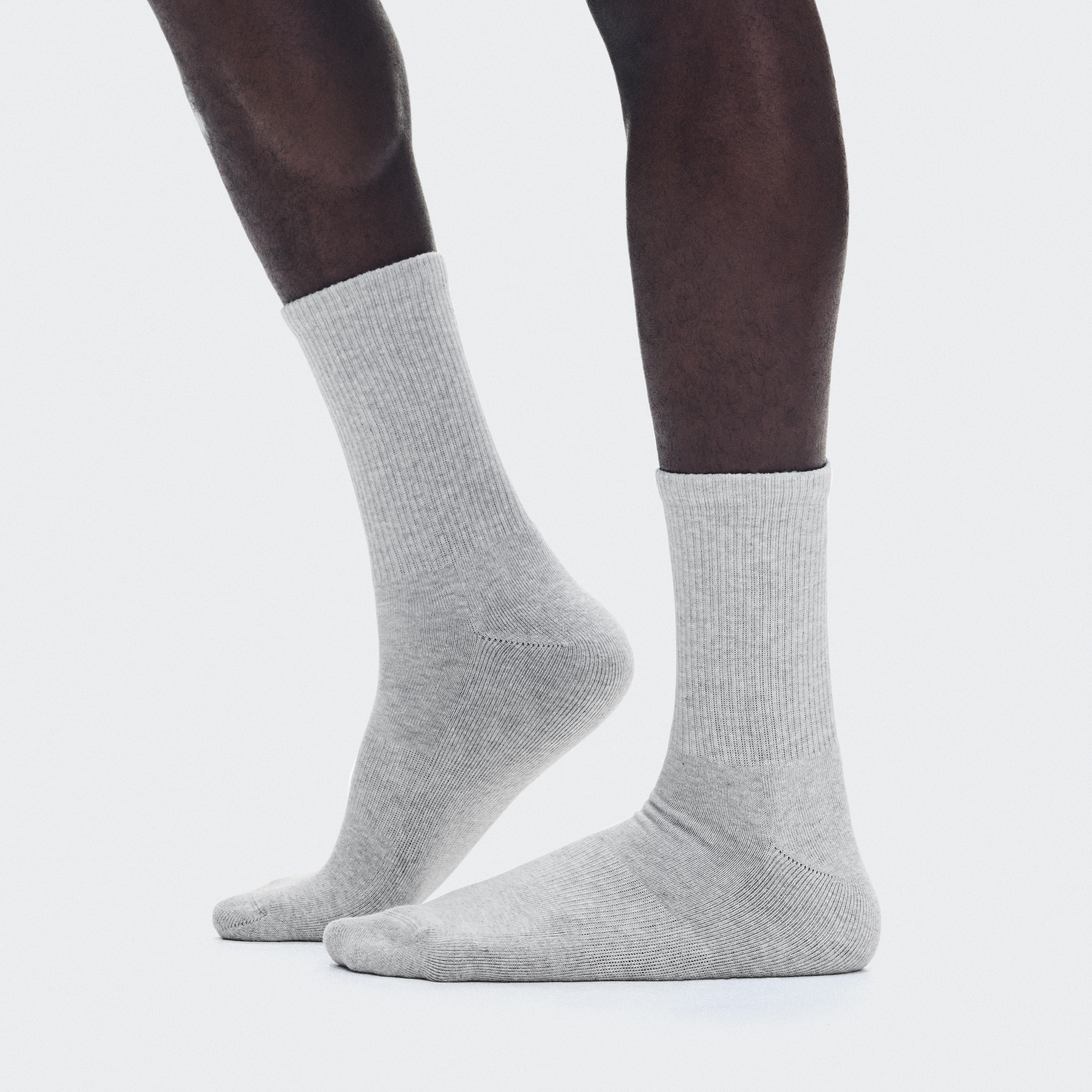 Club Sock High 2P in Heather Gray