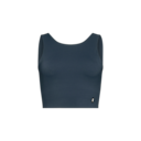 Core 2-in-1 Crop Shirt in Navy