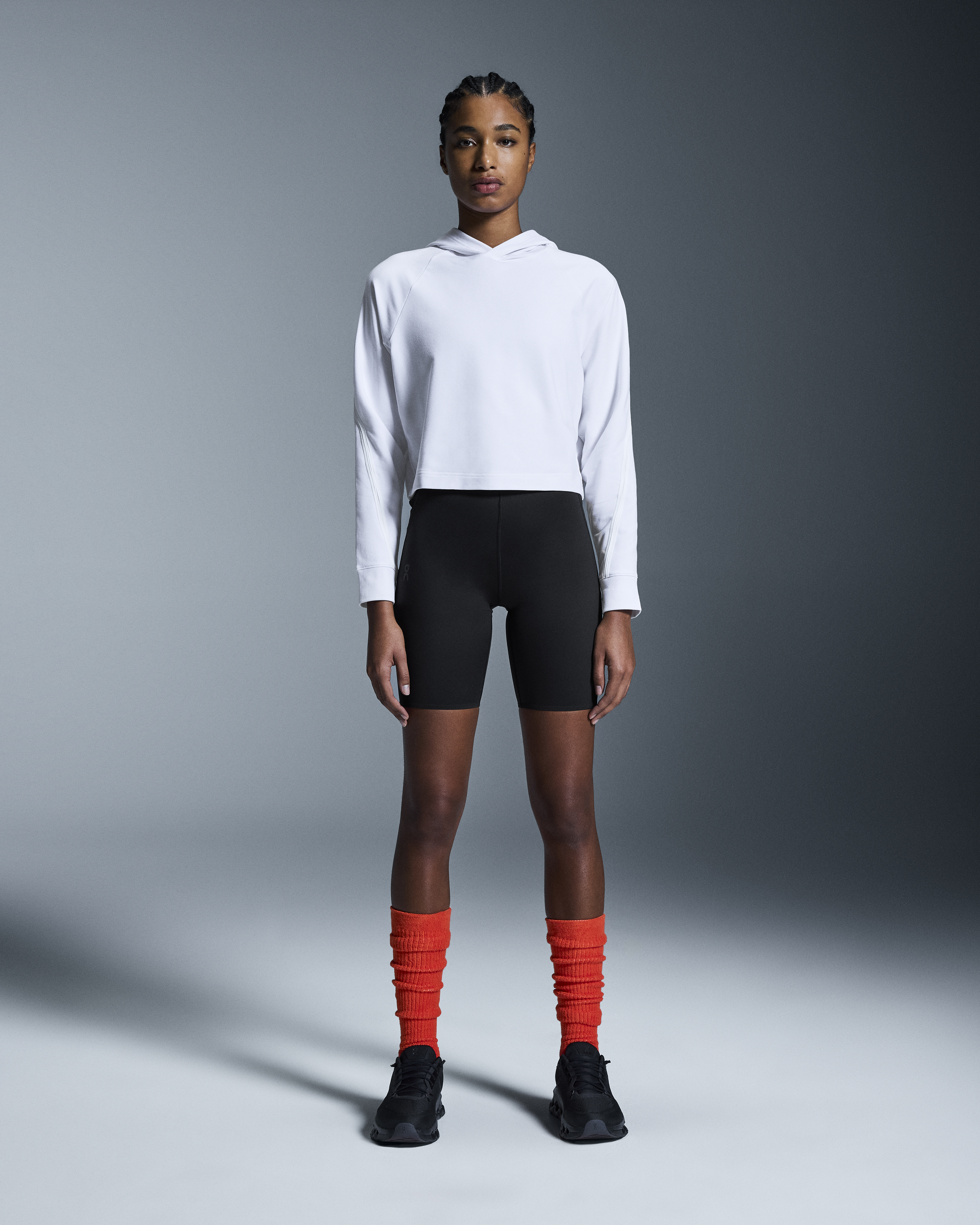 On Studio Hoodie per Donna in White, Taglia: Medium, Polyester