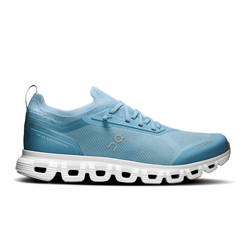 On Women's Cloud 6 Versa Lifestyle Shoe in Dust/White, Size: 7.5, Recycled Polyester