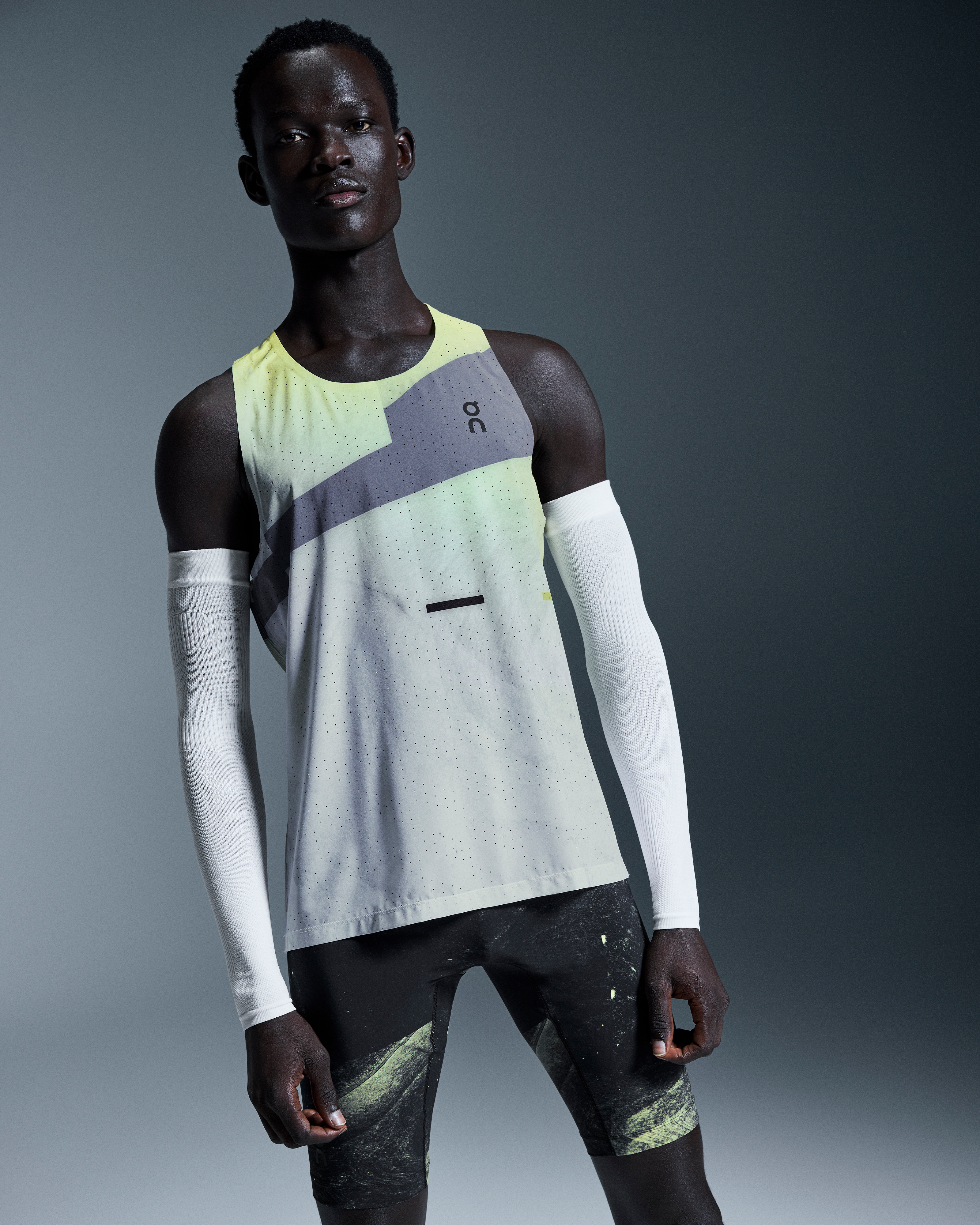 Race Tights HalfMen / Black | Limelight / L