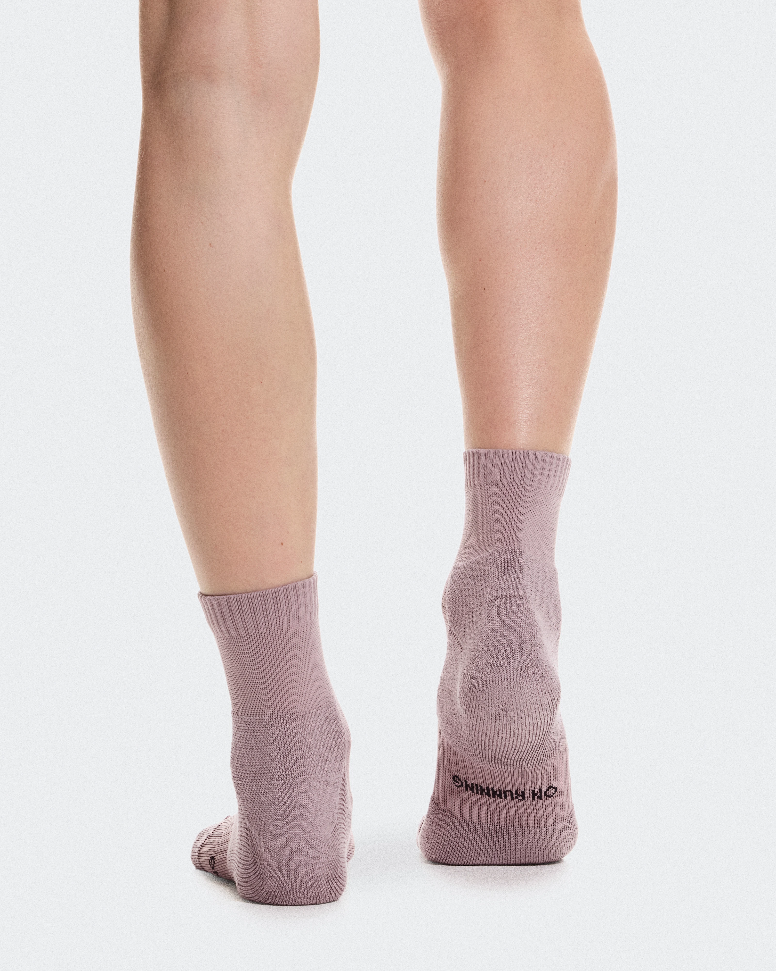 On Core Run Sock Mid 2P Sunstone & Heron Unisex Socks