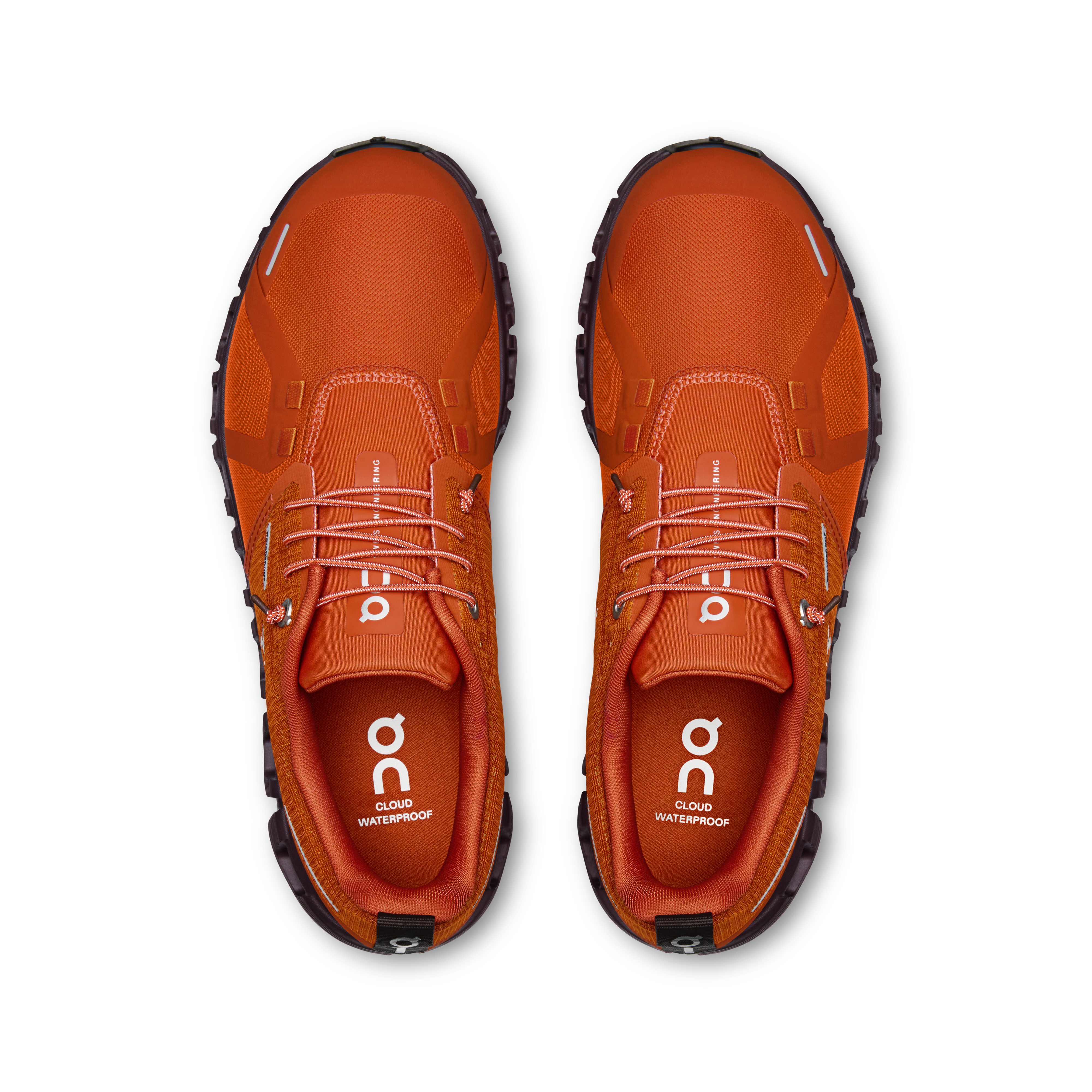 On Cloud 6 Waterproof Cinnamon & Ox Feminino Vida ativa Tênis