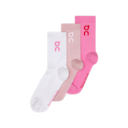 Logo Sock High 3P in Mauve/Raspberry