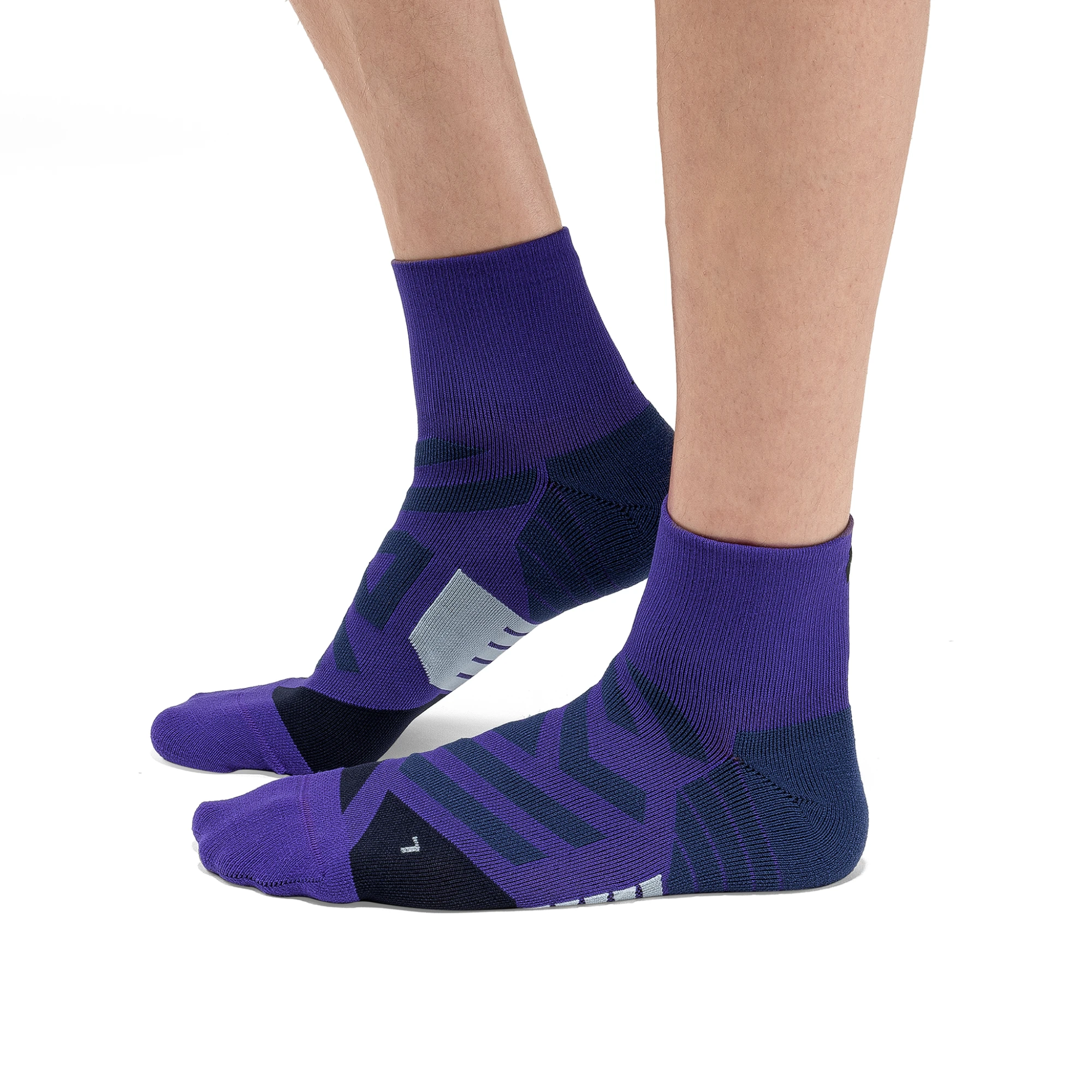 On Calcetines Running Mujer - Performance Mid - Lavender & Anemone