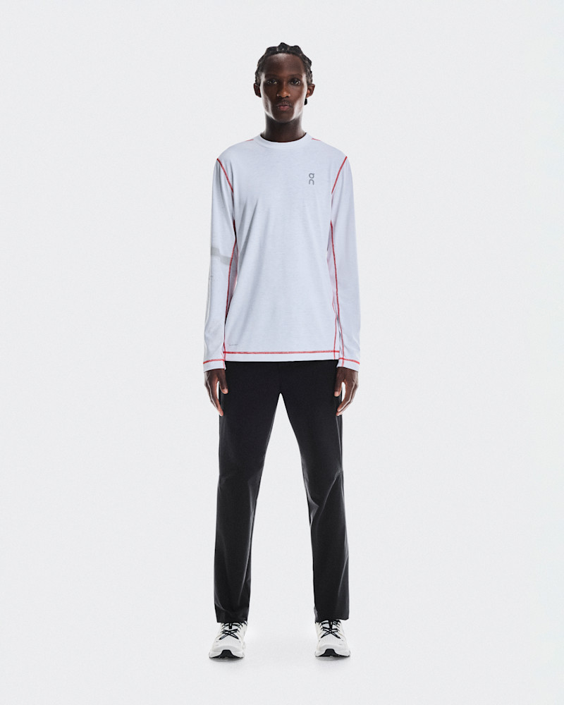 On Men's Active Long-T Graphic Long-Sleeve Shirt in White, Size: Medium