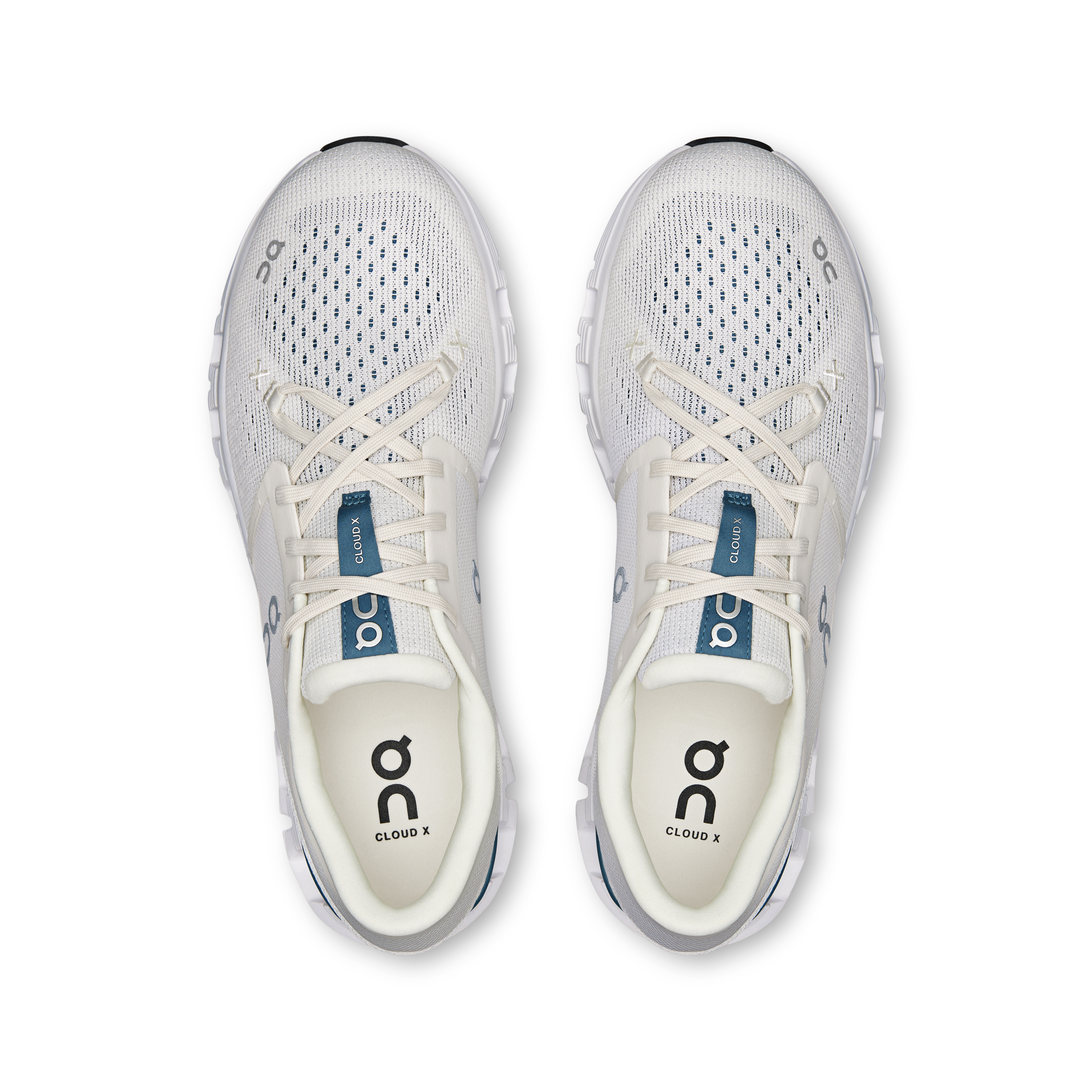 On Cloud X 4 Ivory & Steel Herren Training Schuhe