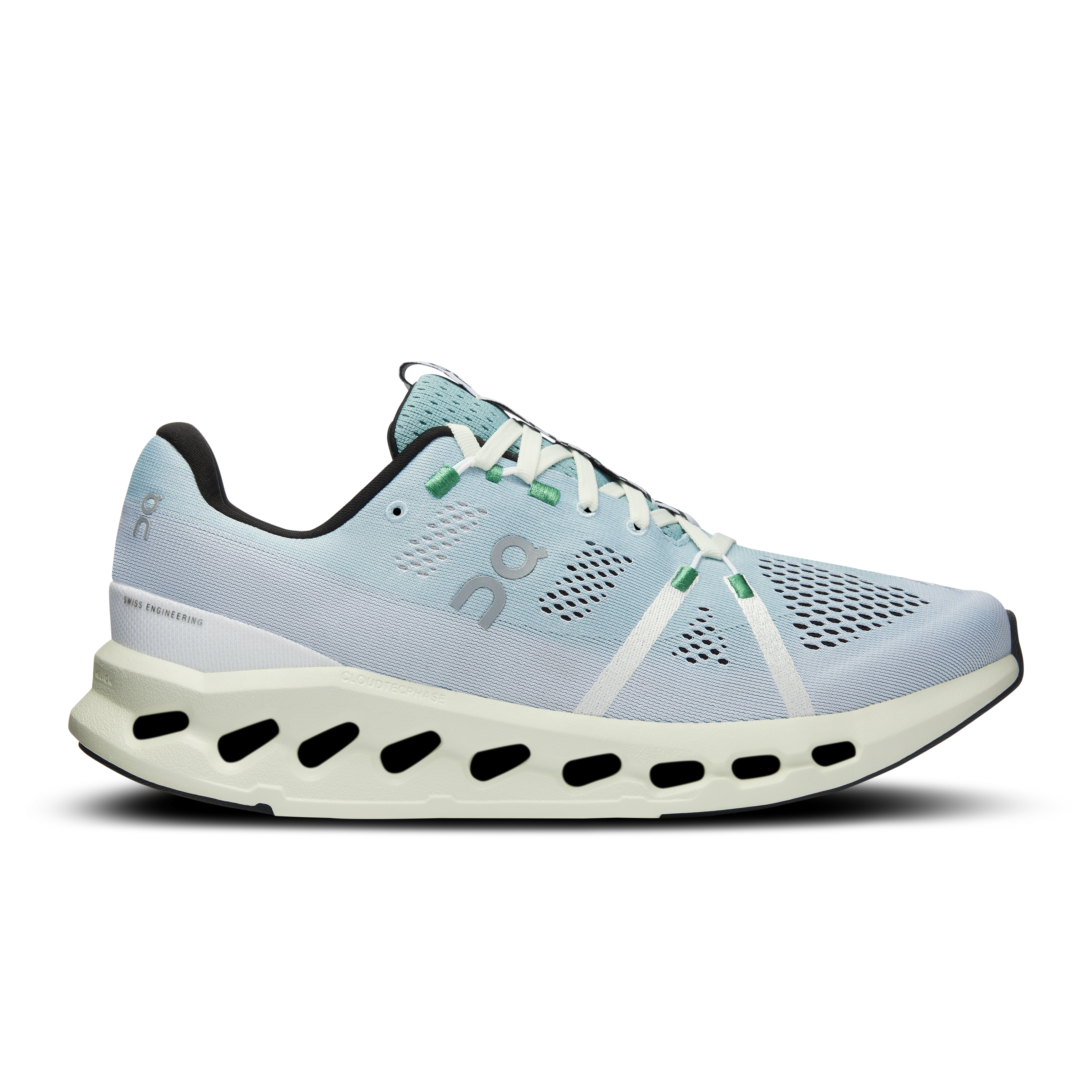 On Cloudsurfer Green Men Men – Road running, everyday training, CloudTec Phase® Shoes