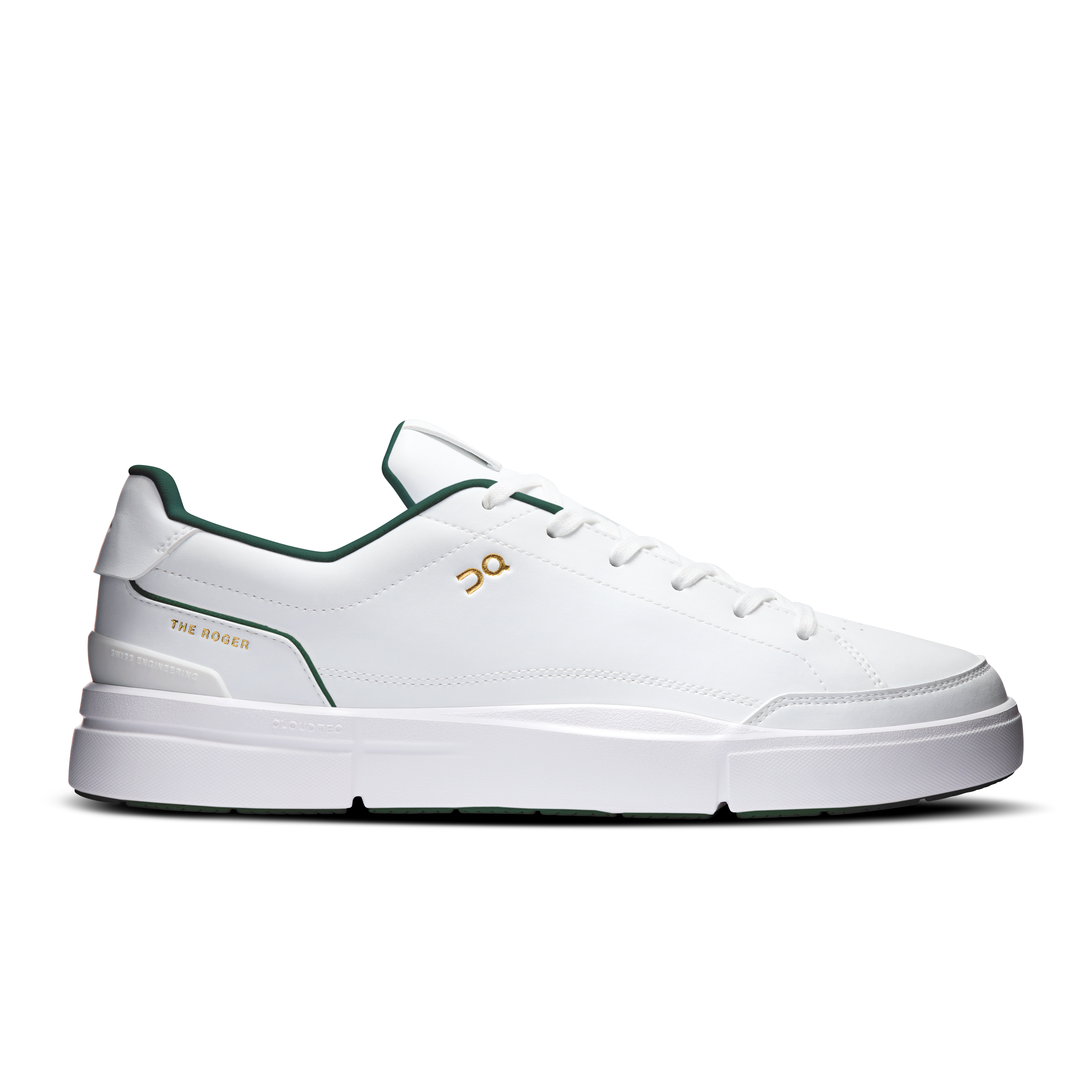 On THE ROGER Centre Court White & Evergreen Women Active life Shoes