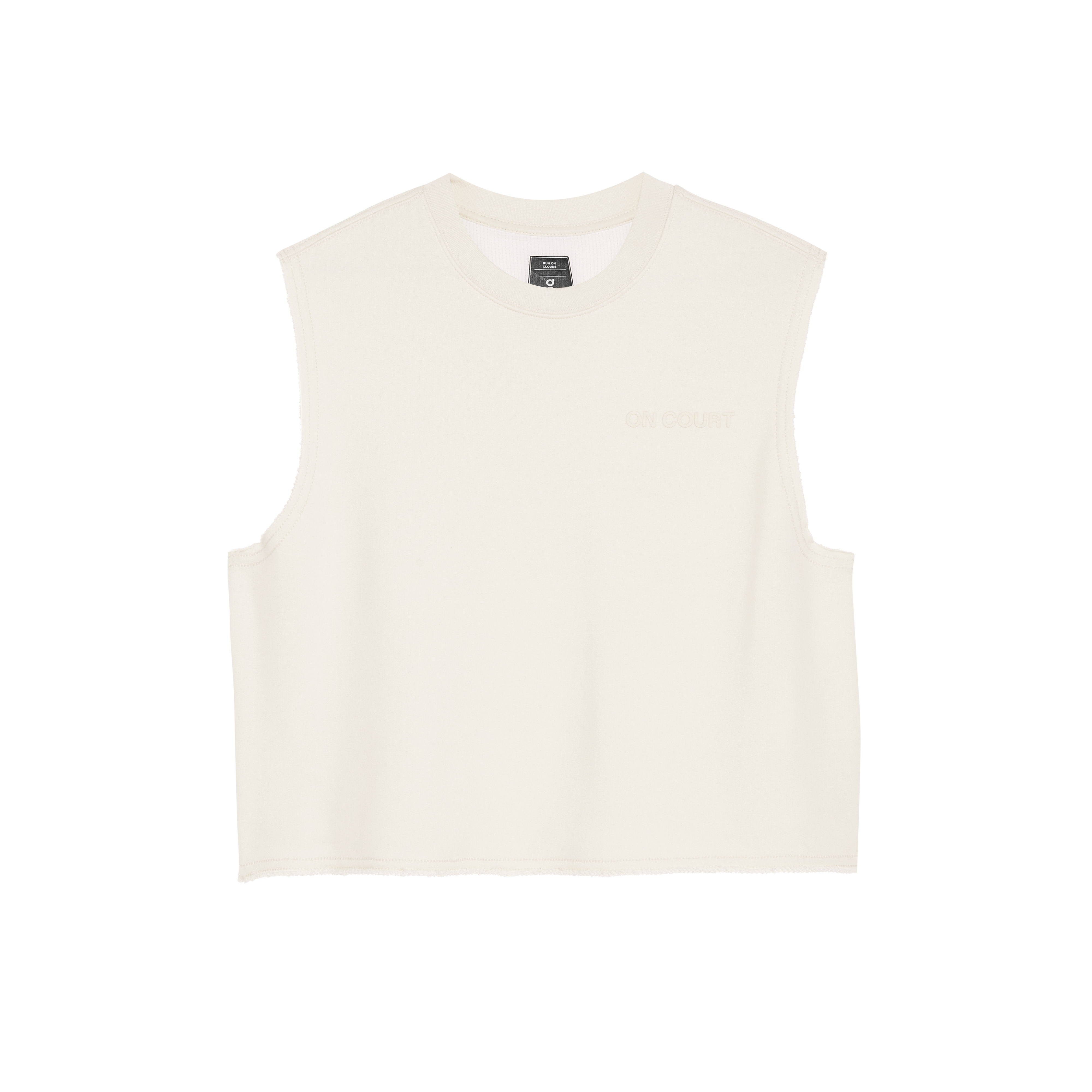 Open Club Crew Crop Shirt in White