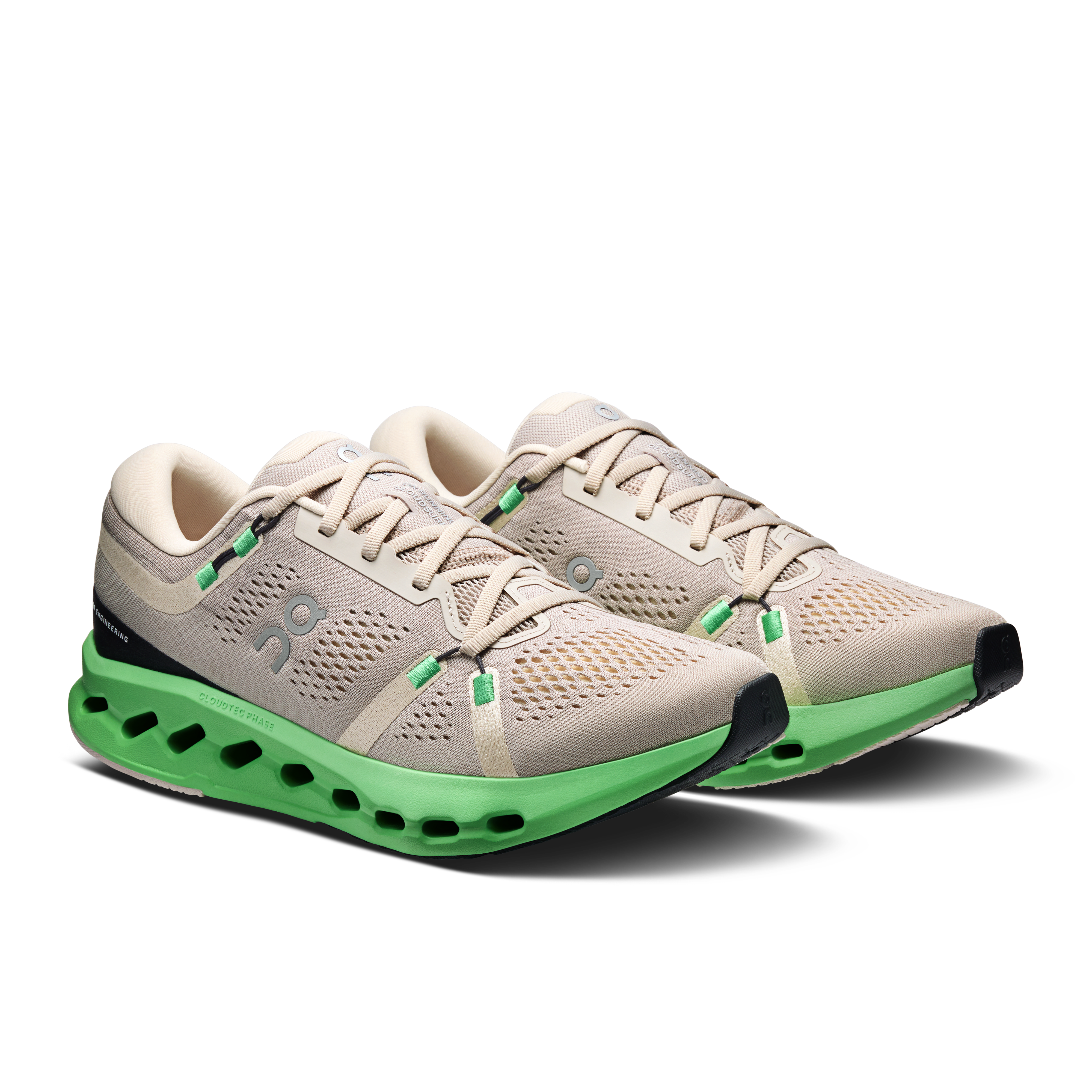 On Cloudsurfer 2 Truffle & Honeydew Herren Strassenlauf Schuhe
