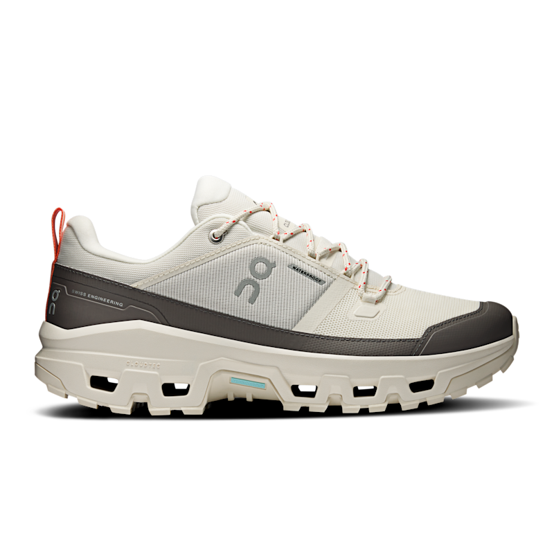 On Cloudrock Low Waterproof Calzado de Senderismo para Hombre en Ivory/Ivory, Talla: 41, Polyester Tpu ️