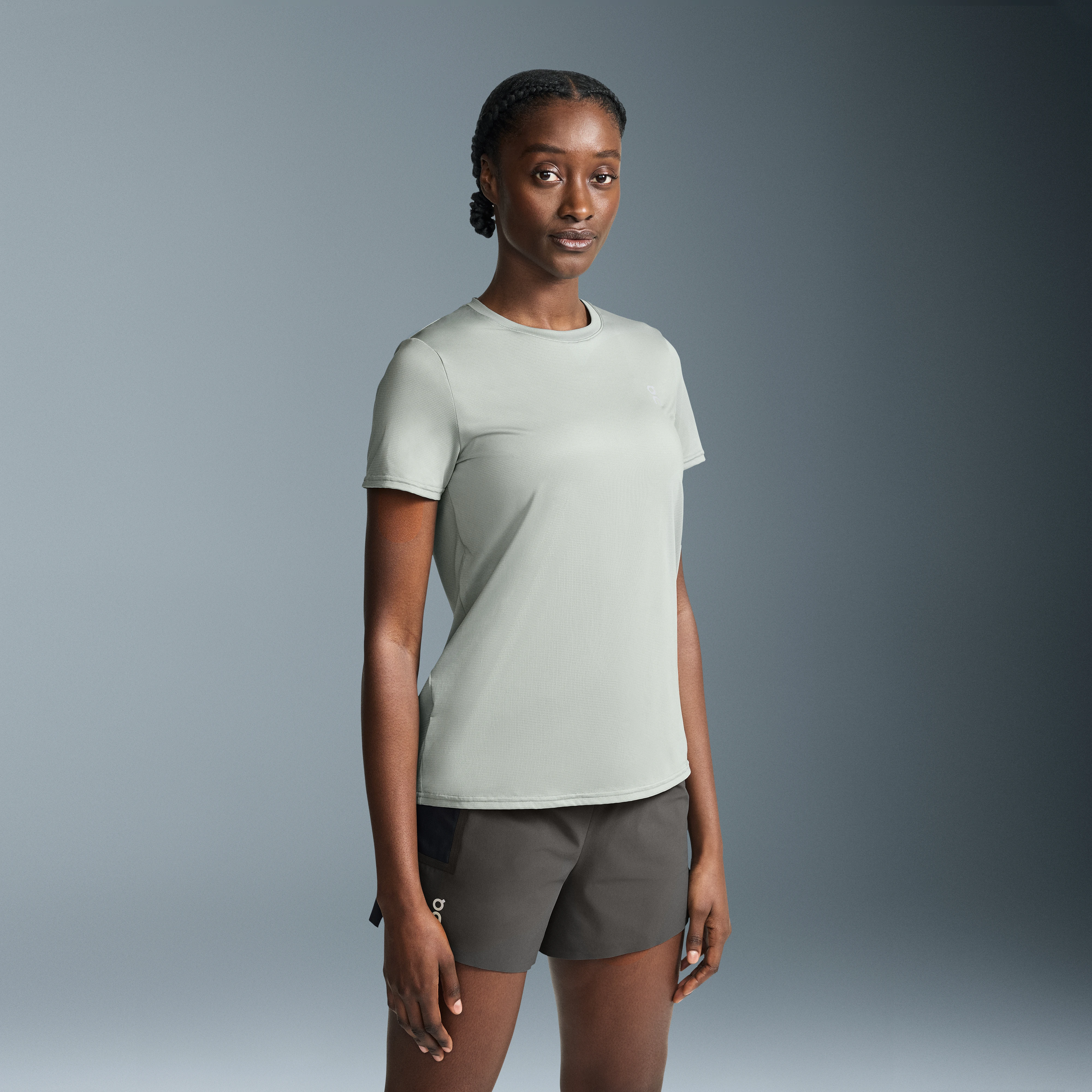 On Core-T Blue Women Women – Lightweight, versatile, running Tops and t-shirts