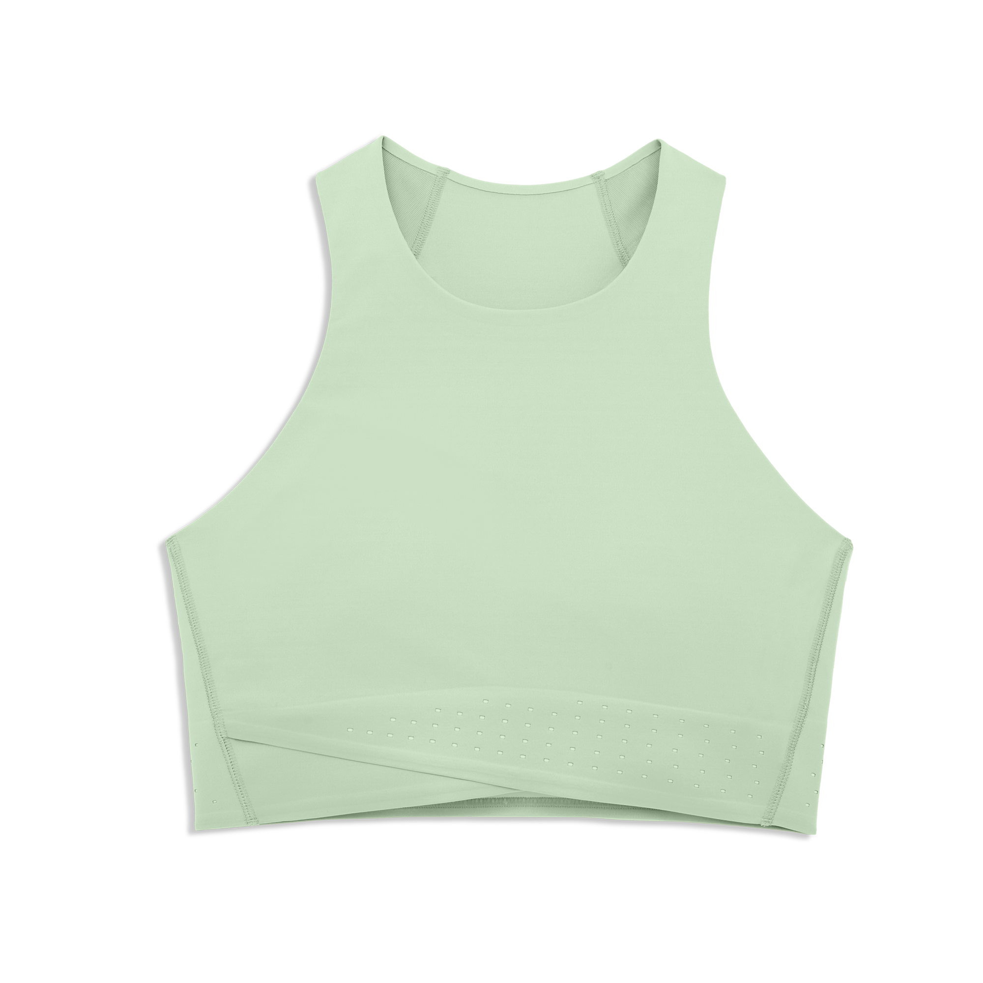 Race Crop Shirt in Moss/Creek