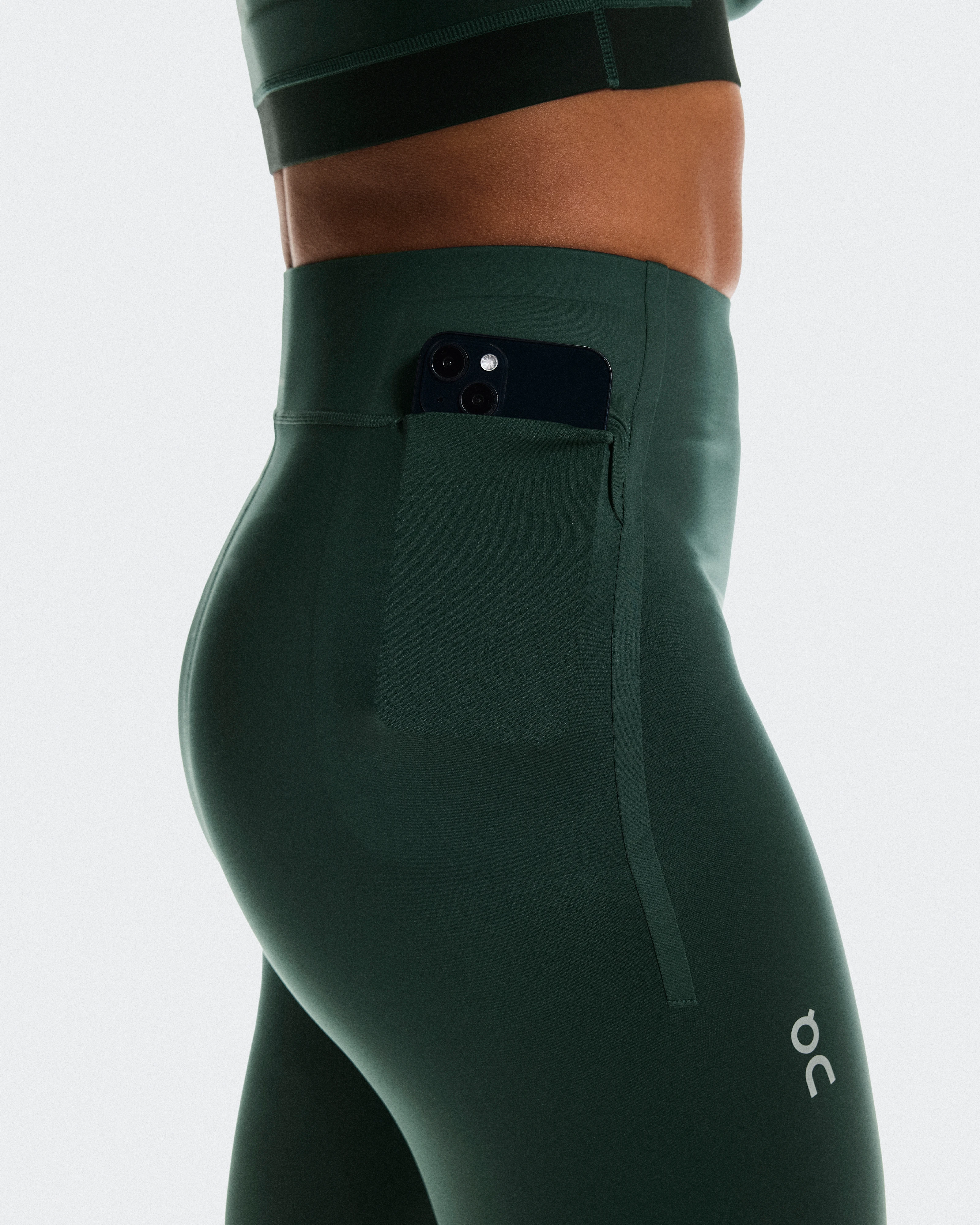 On Train Tights 7/8 Obsidian Women Tights