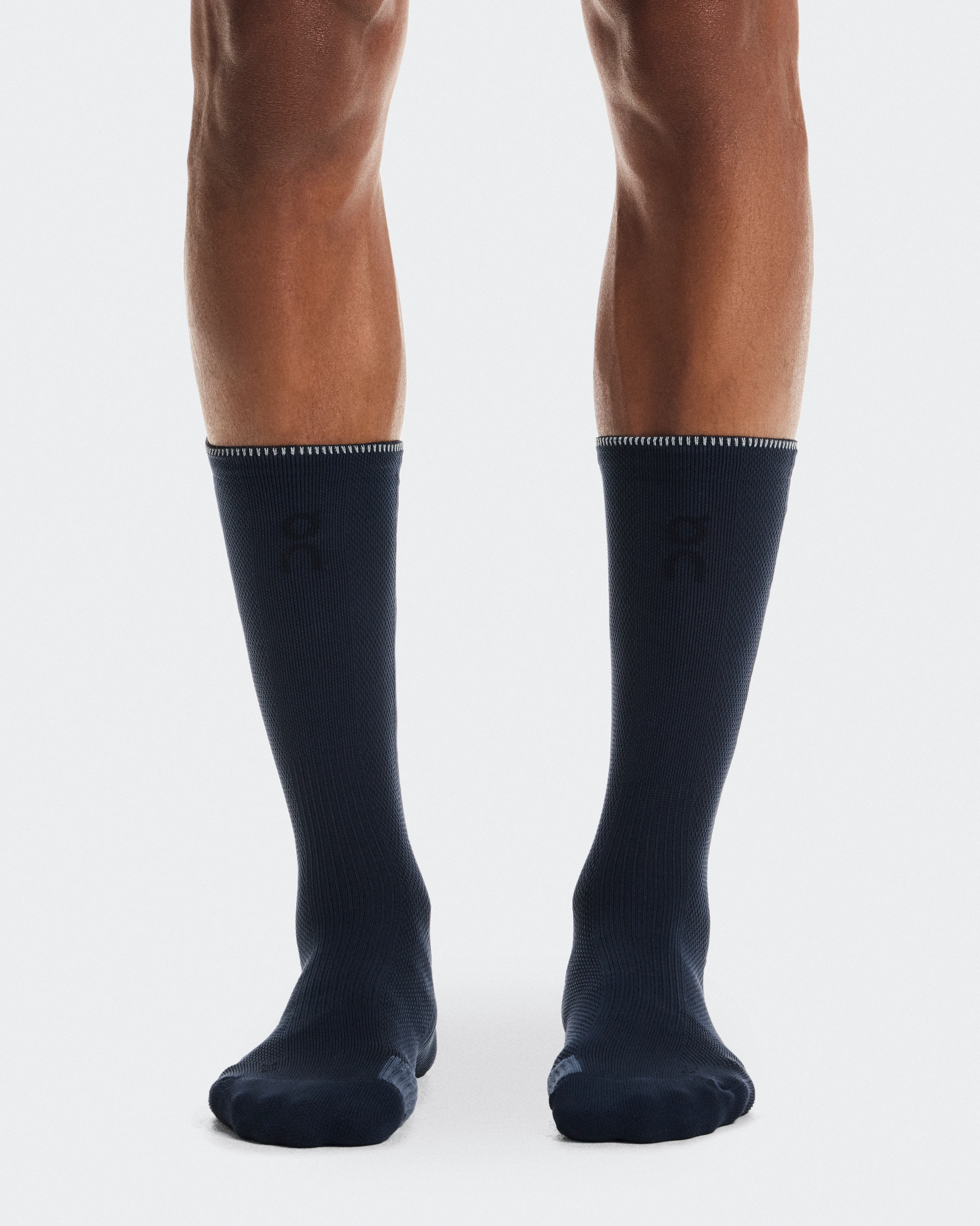 On Performance Run Sock High Navy & Navy Unisex Socks