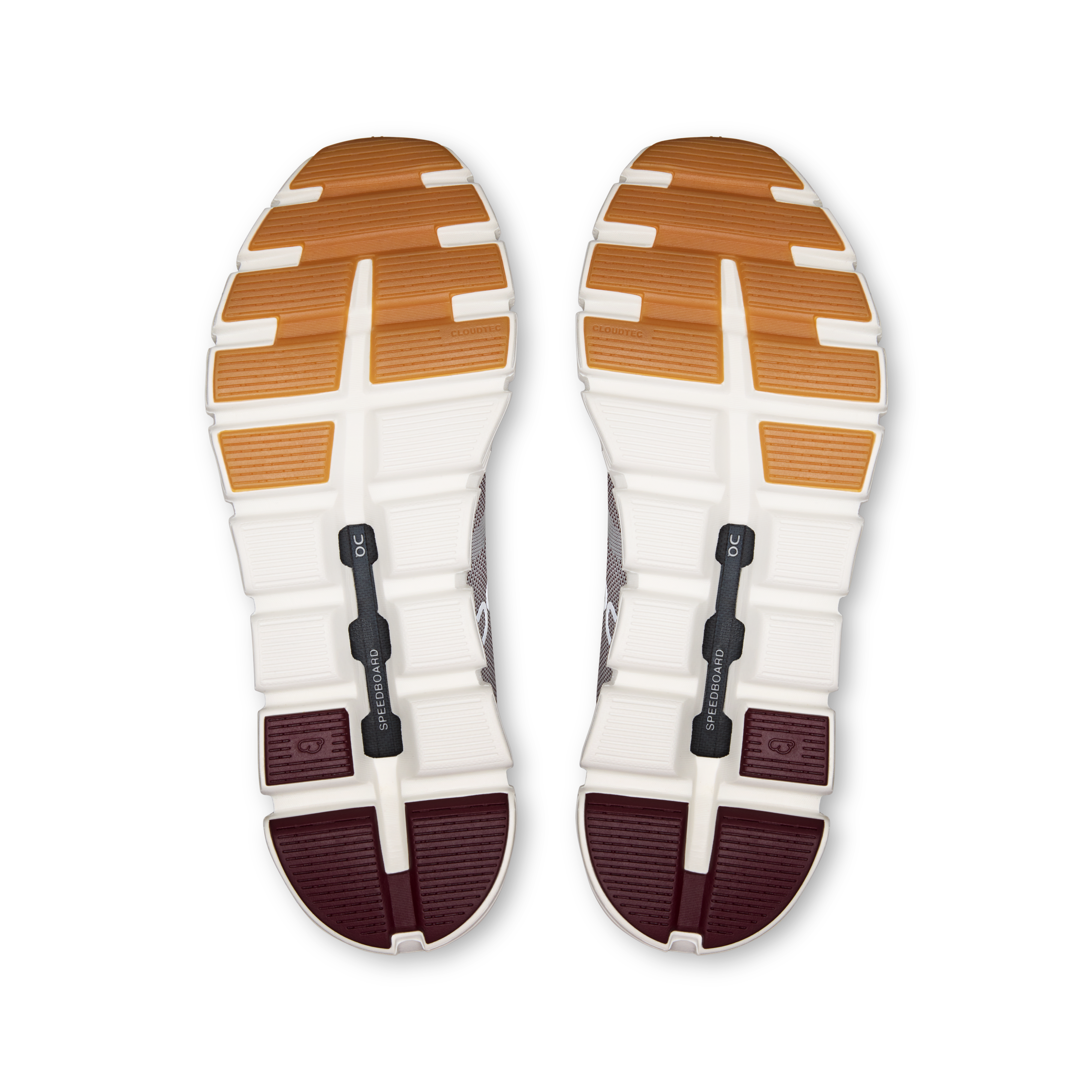 On Cloud 6 Versa Silver & Maroon Uomo Vita attiva Scarpe