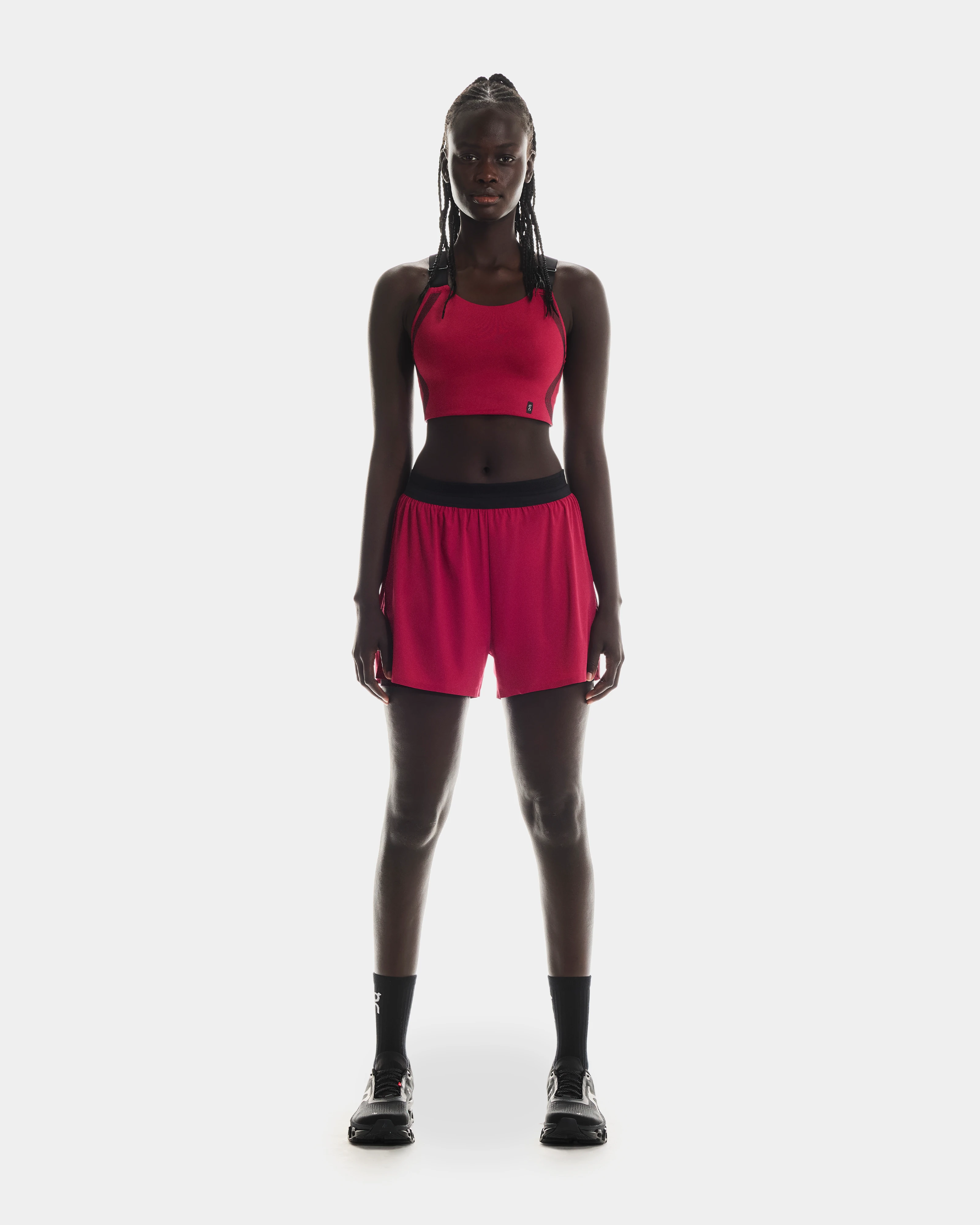 On Performance Flex Bra Grenadine & Black Women Bras