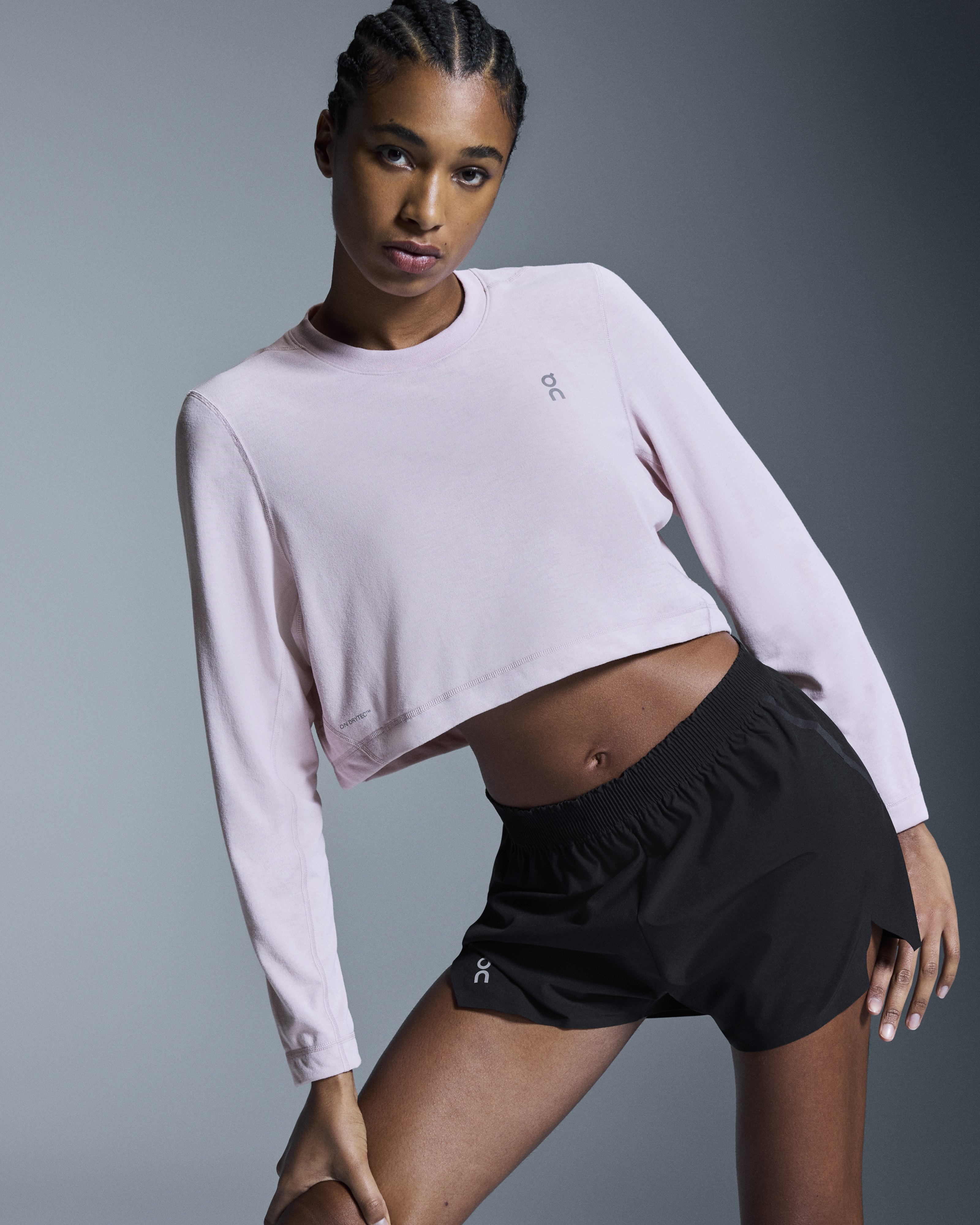 トップス cross graphics rib long cutsew Women's Train Long-T Crop Graphic | Pink | On United States