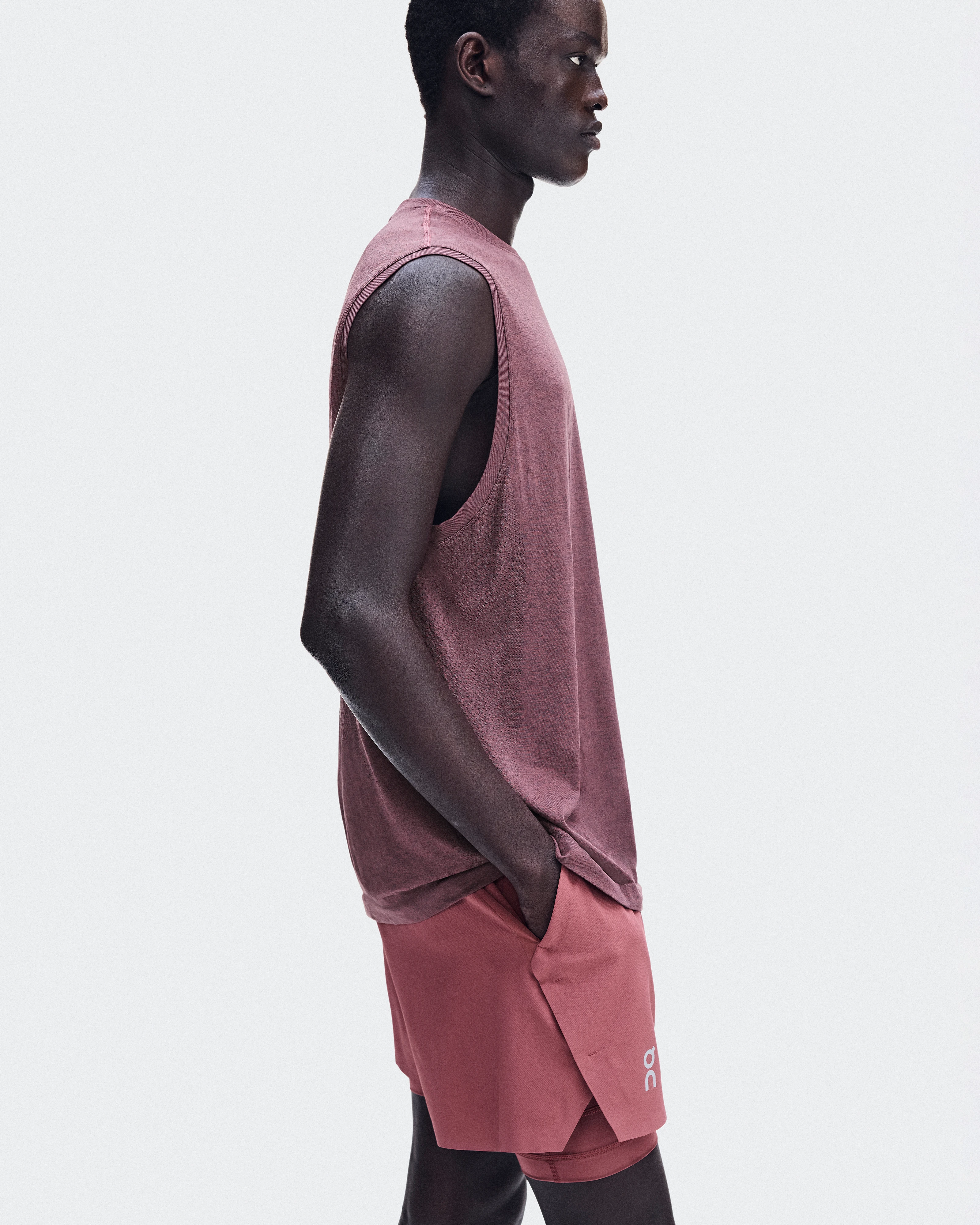 On Train Flex Tank Barberry Heather Men Tops and t-shirts