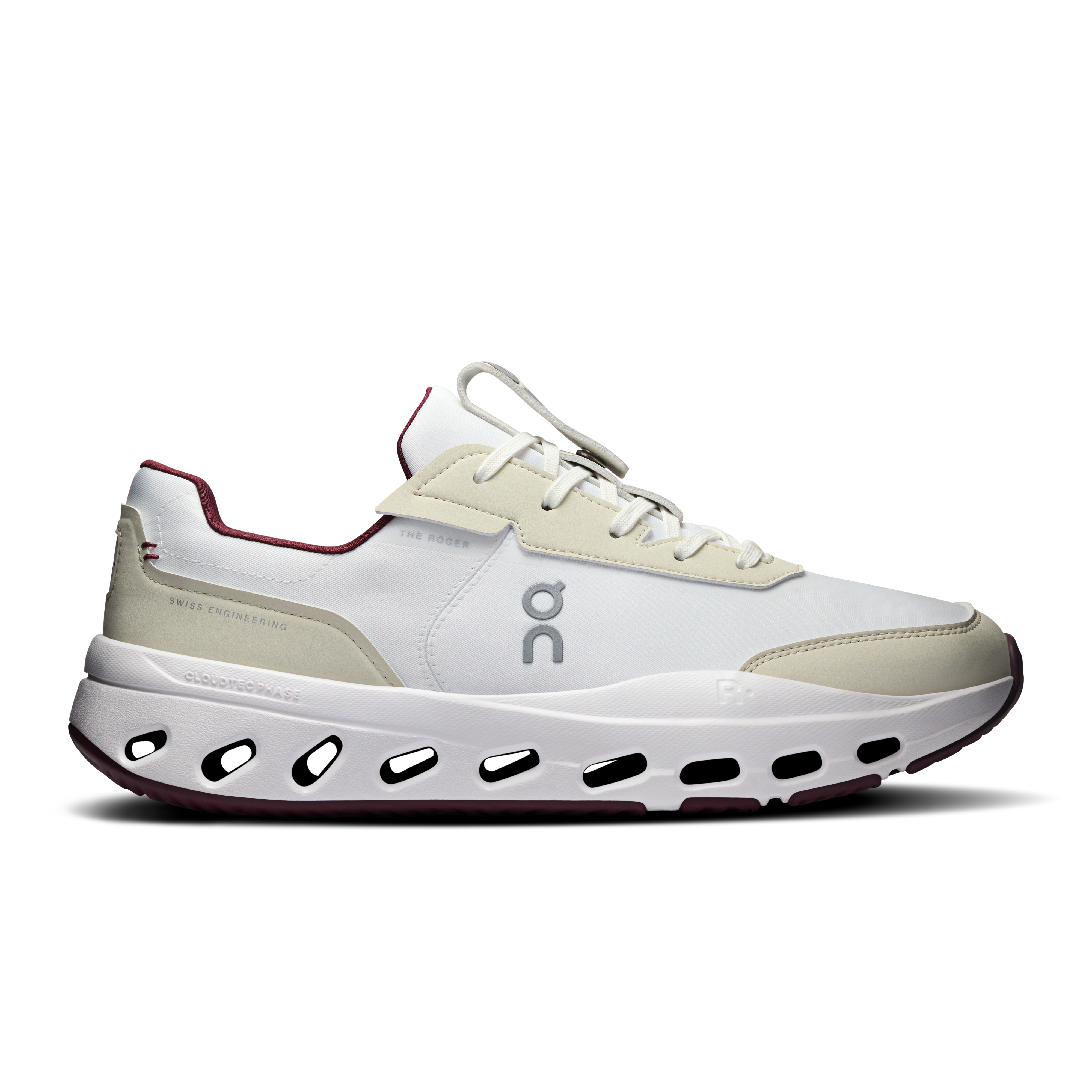 Men / Ivory | Maroon / 40