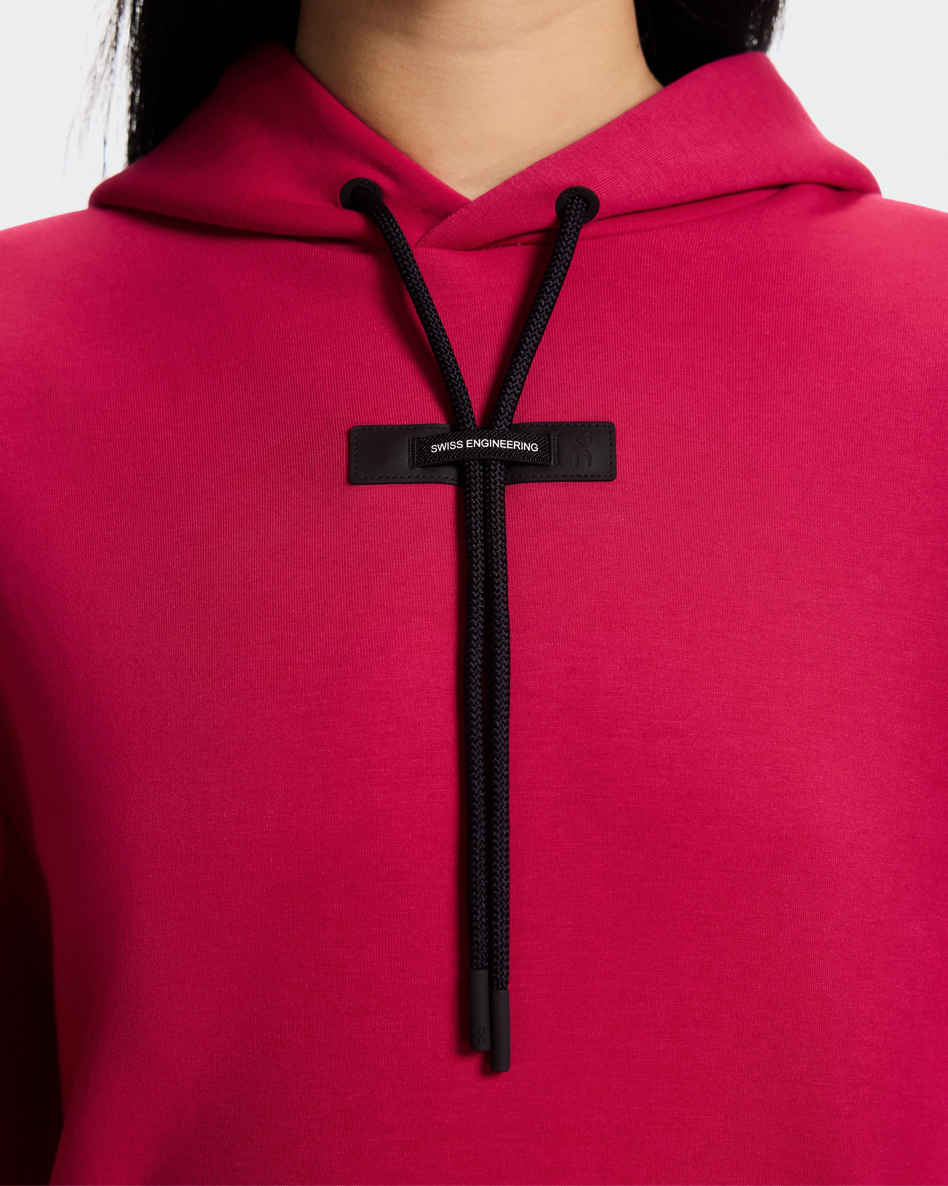 On Focus Tech Hoodie Grenadine Women Hoodies and sweatshirts
