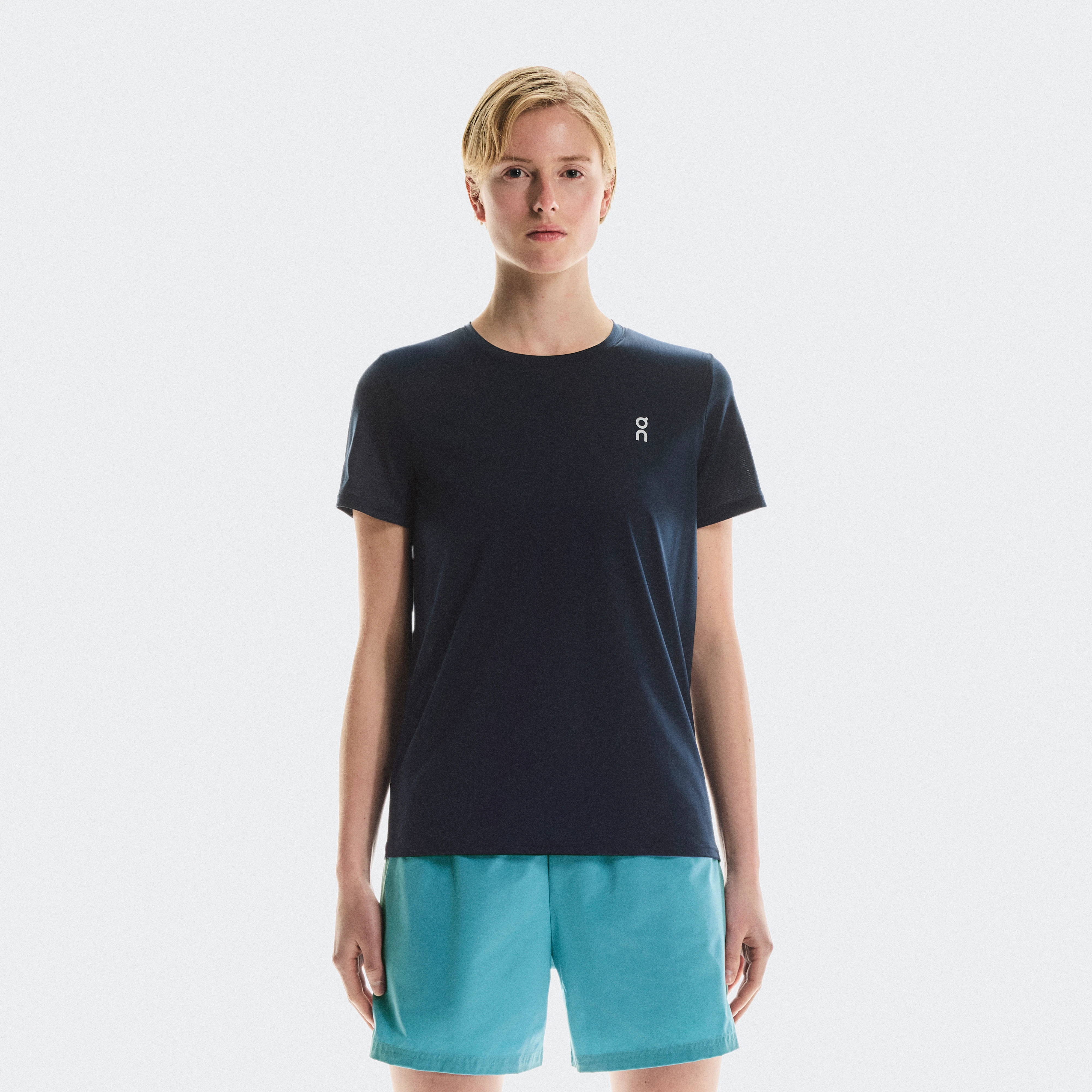 On Core-T Blue Women Women – Lightweight, versatile, running Tops and t-shirts