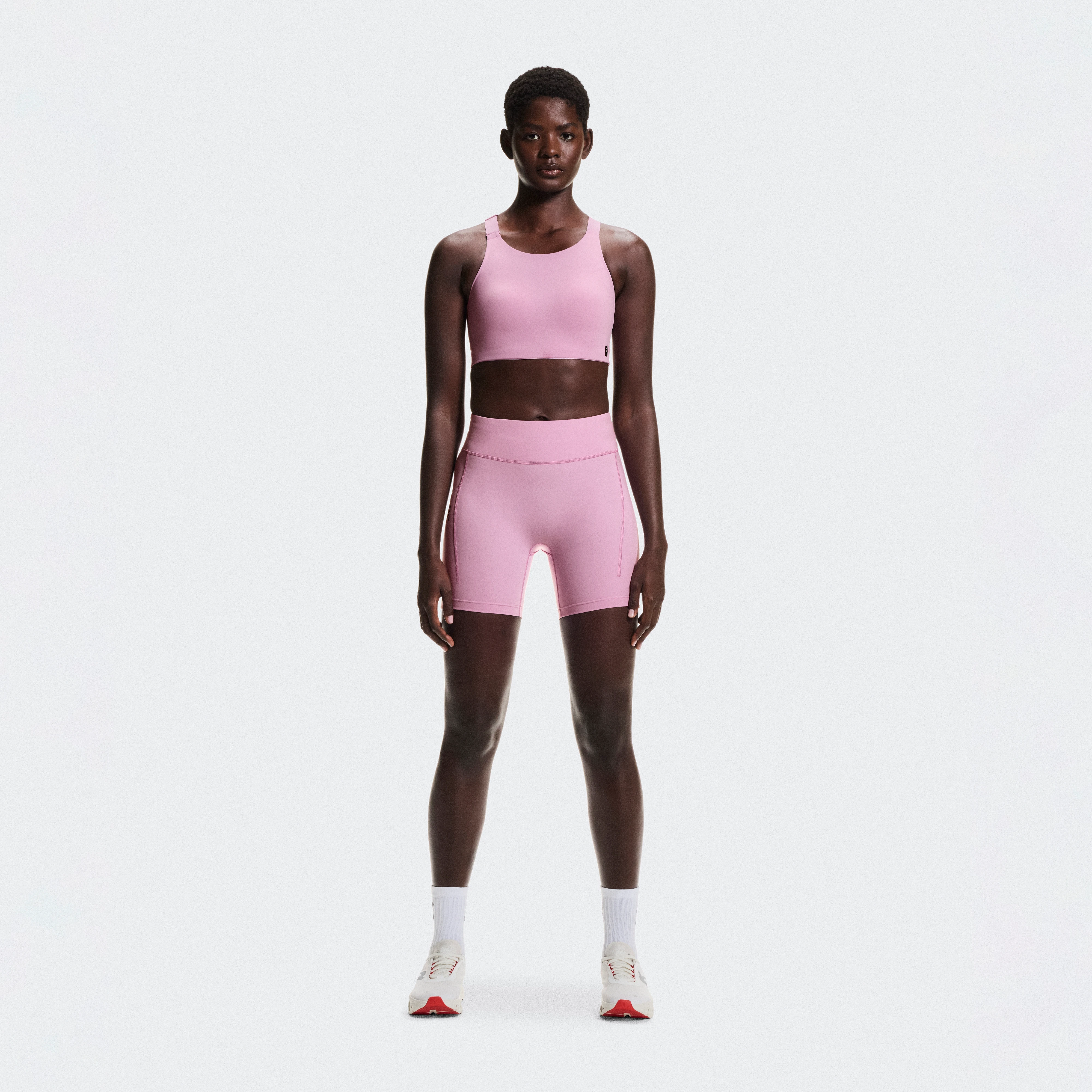 On Performance Tights Short Rosa Damen Damen – Strassenlauf, Training Tights & Leggings Shorts