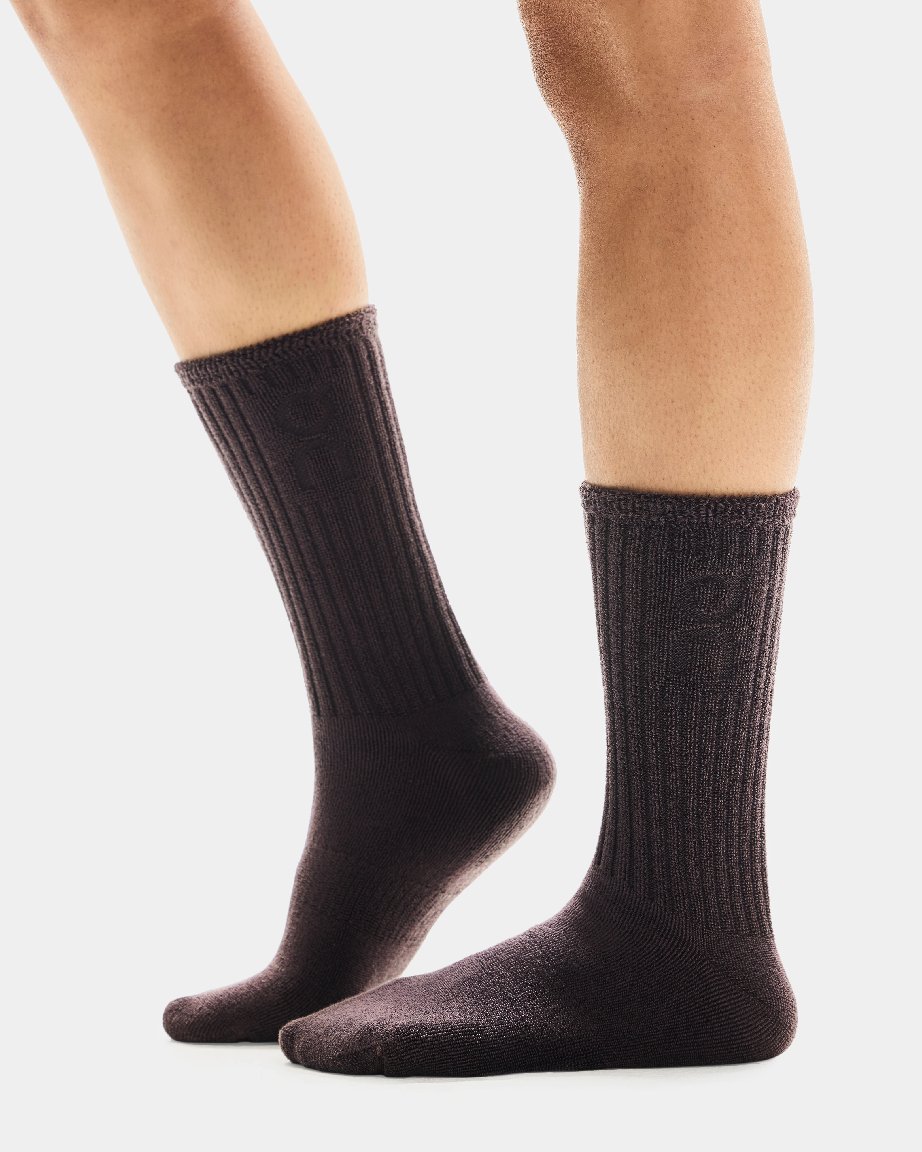 On Terry Sock High Pebble Unisex Socks
