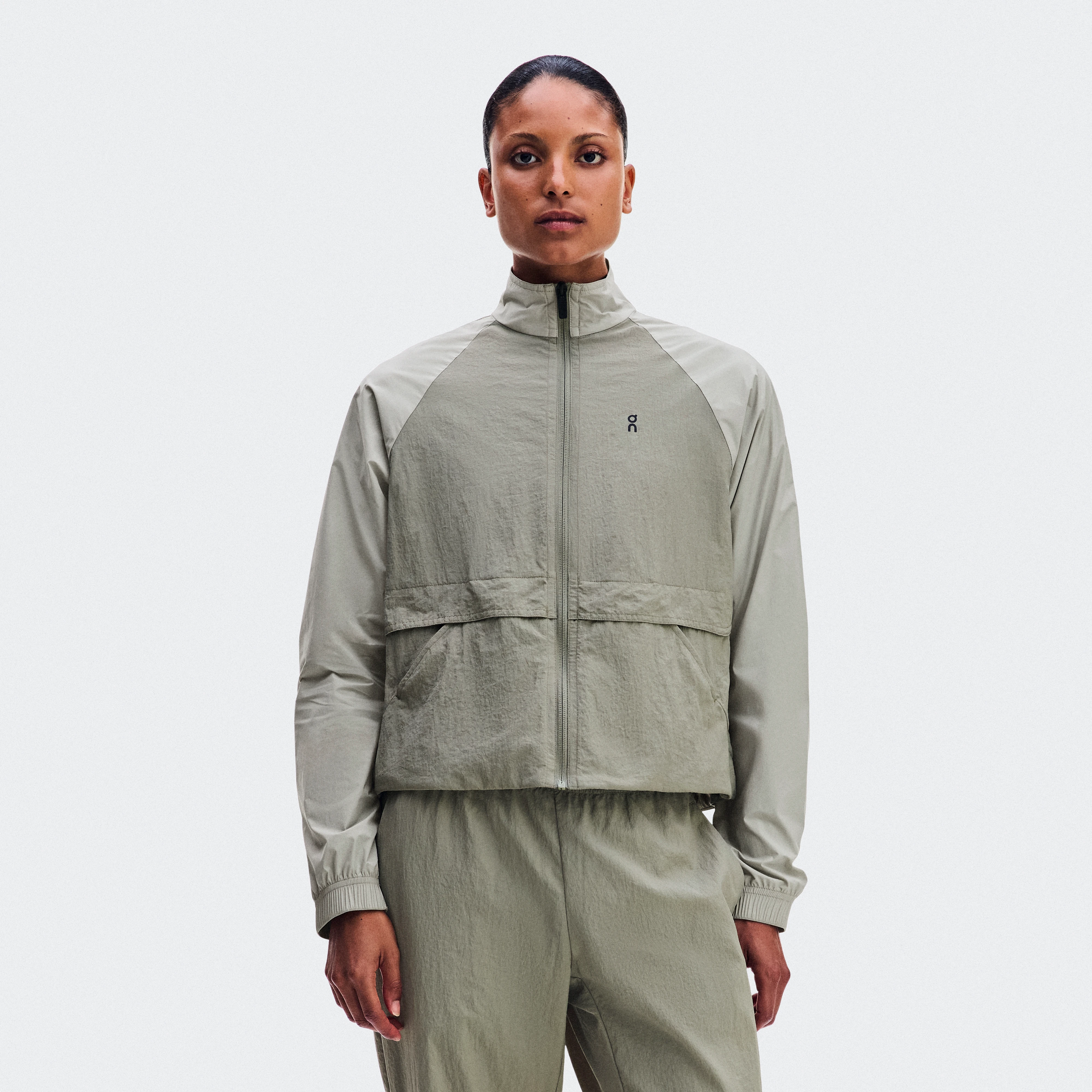 On All-Day Track Jacket Vetiver & Brume Women – Elevated essential Track Jackets
