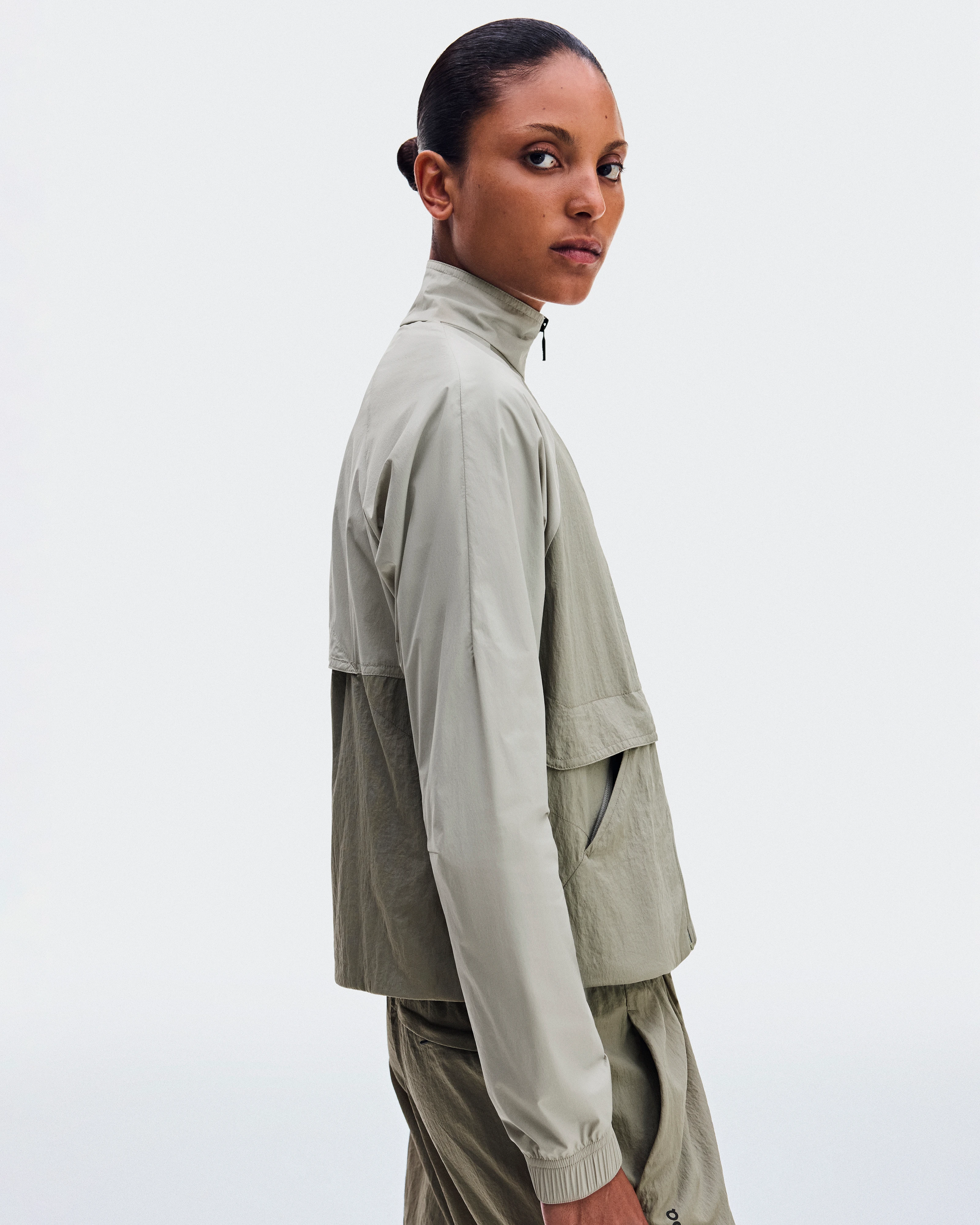 On All-Day Track Jacket Vetiver & Brume Women – Elevated essential Track Jackets