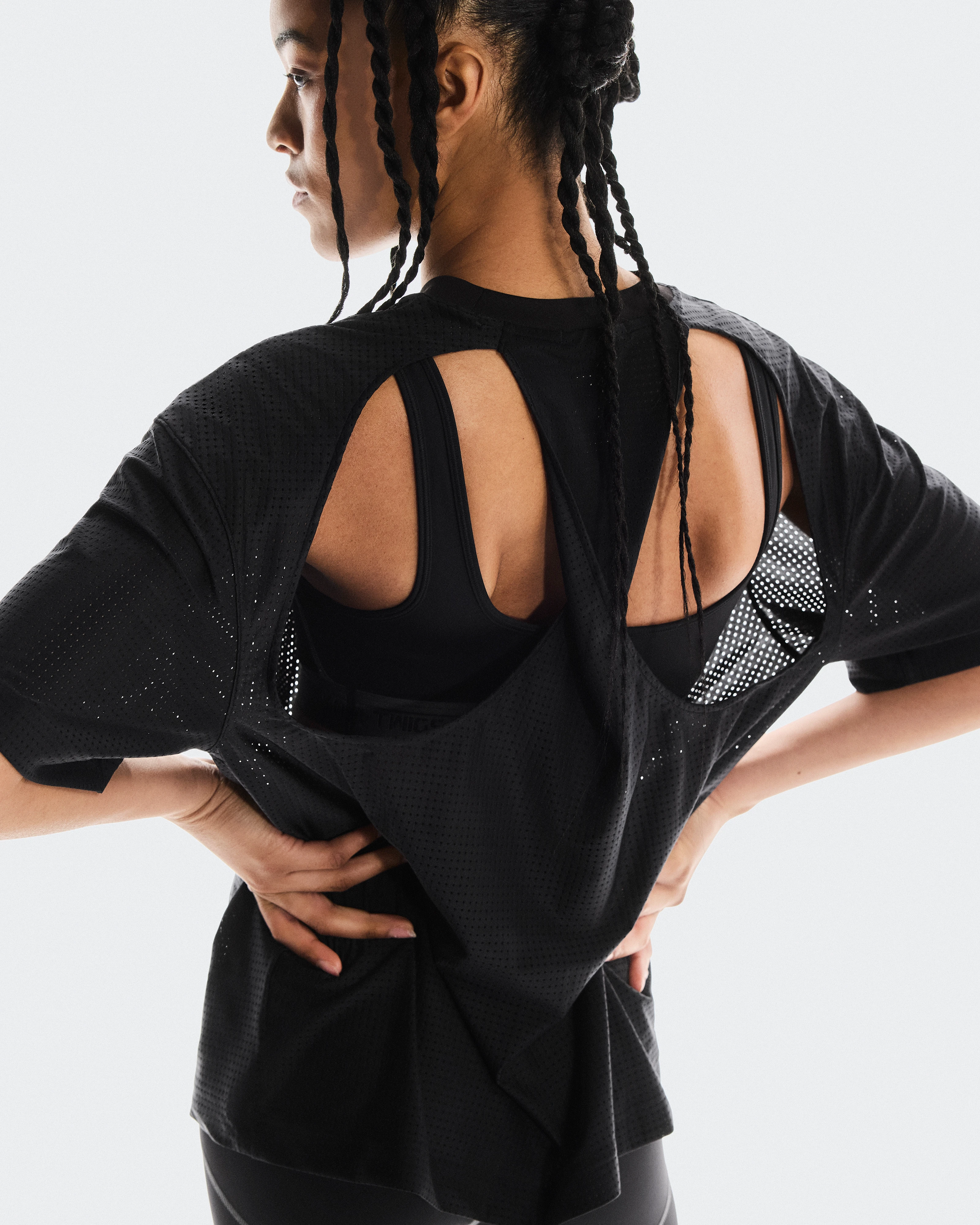 On CUT-OUT T FKA Black Unisex Oberteile