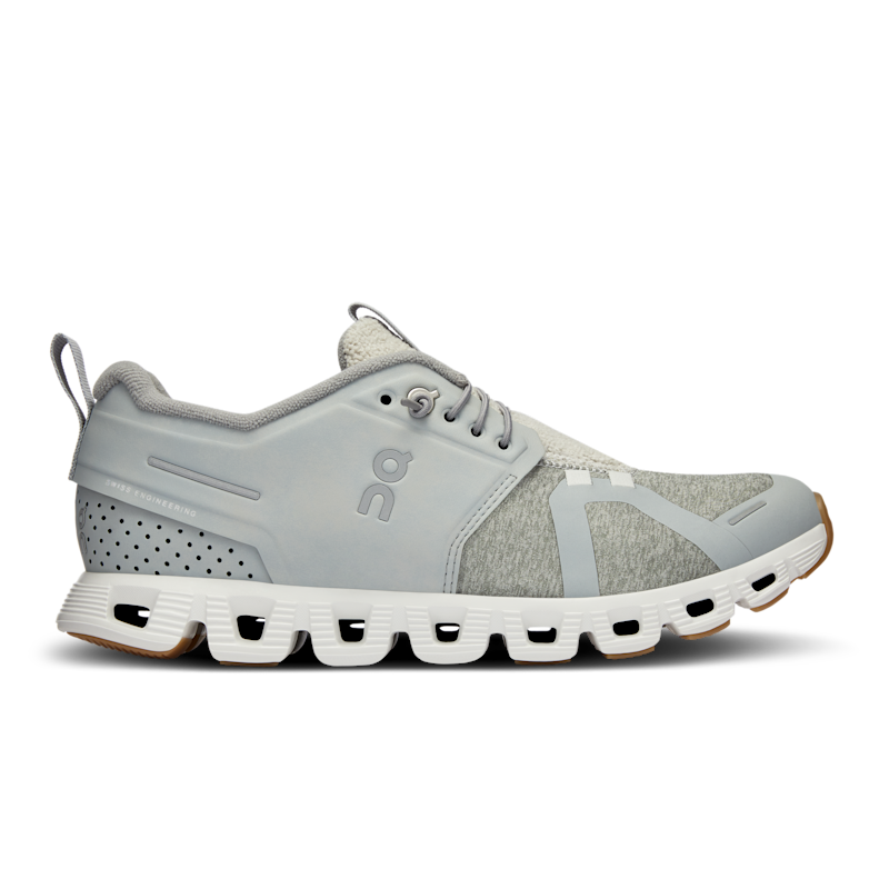 On Women's Cloud 5 Terry Lifestyle Shoe in Glacier/White, Size: 8.5