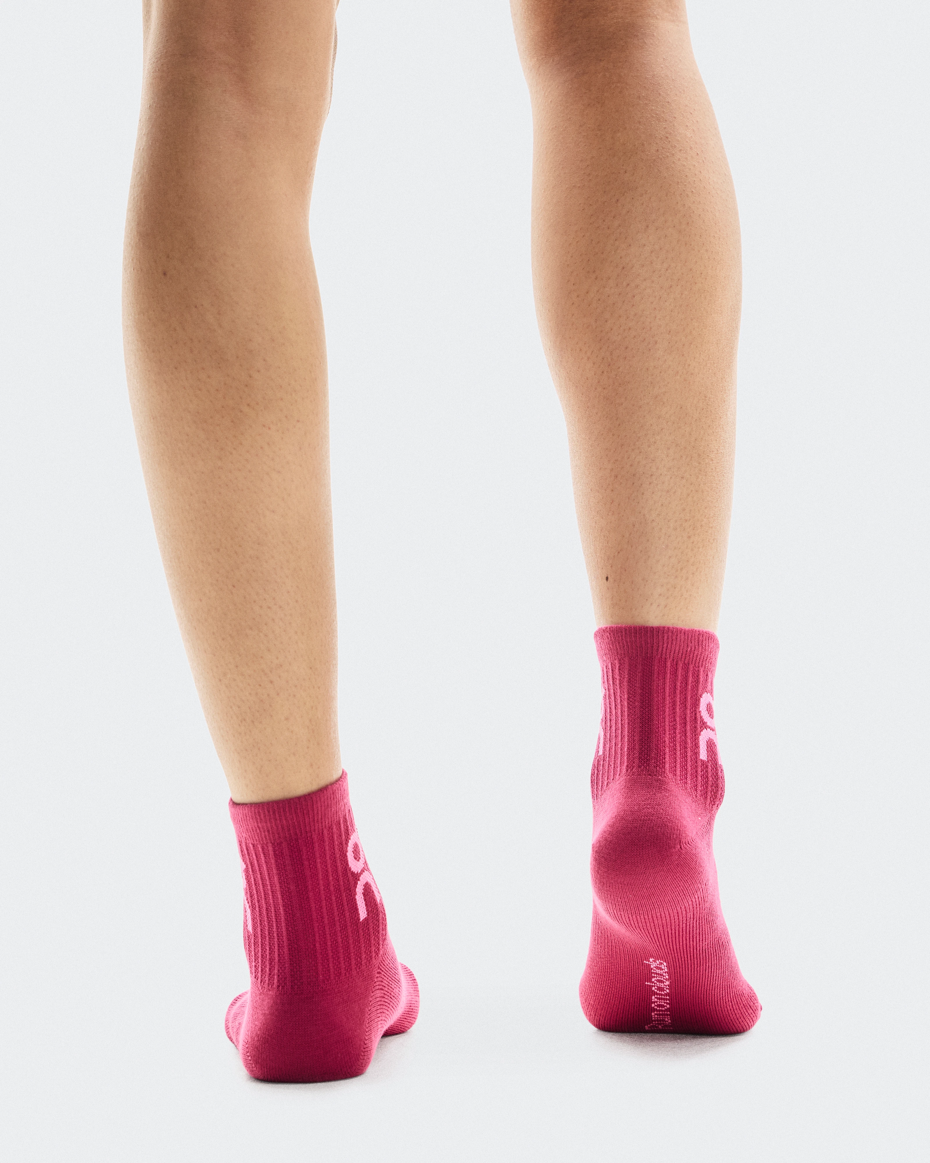 On Logo Sock Mid 3P Orchid & Comet Unisex Socks