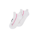 Court Sock Low in White/Pink