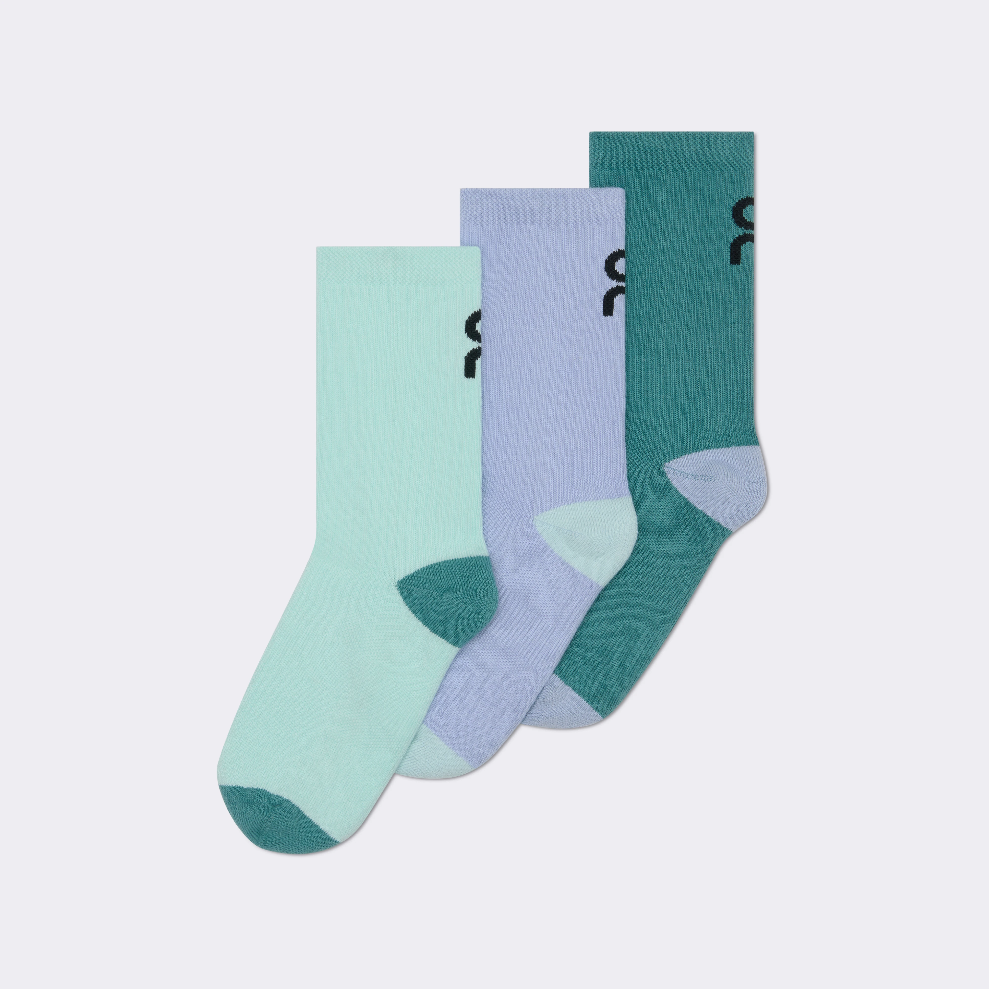 On Logo Sock High 3P Kids Celeste & Storm Kids – All-day play Socks